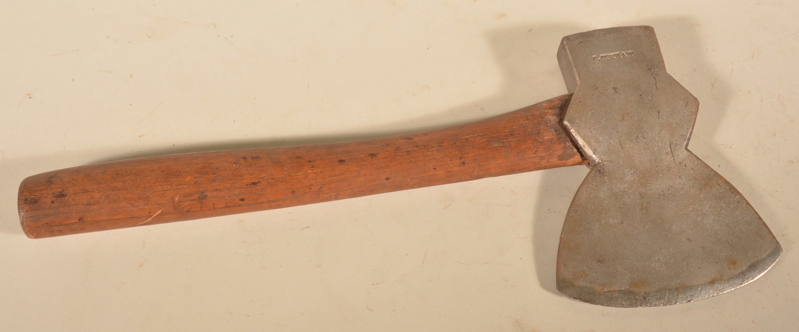 Signed "C. Treat" Pennsylvania Hatchet: Stamped on one side by blacksmith most likely working in central Pennsylvania in the late-19th century. 14 1/2"L