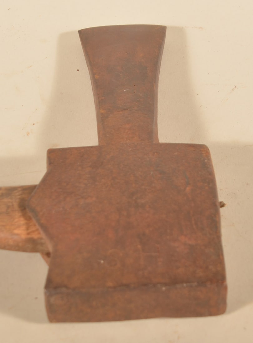Initialed & Dated Pennsylvania Post Hole Axe - 5