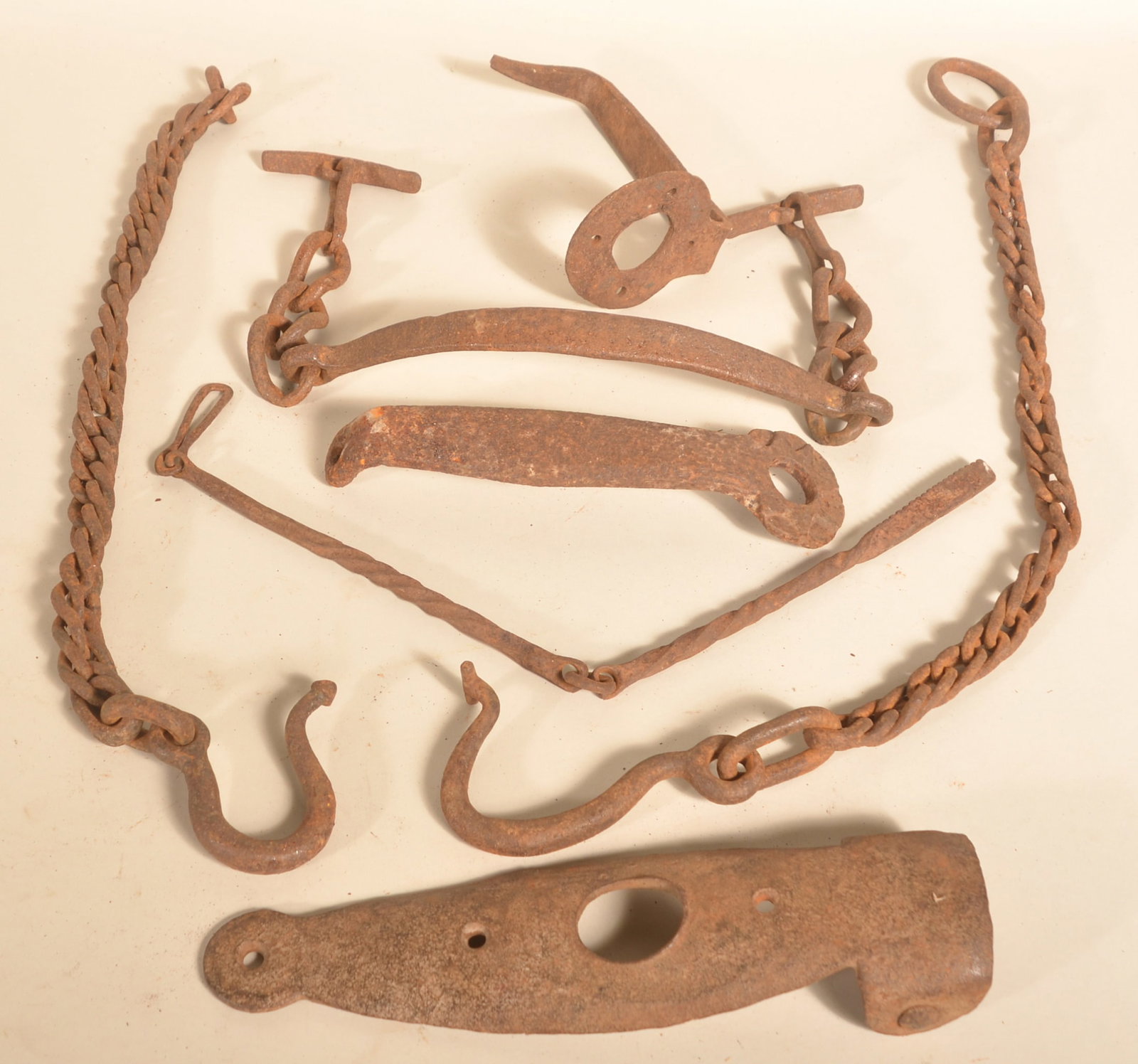 Early Pennsylvania Wrought Iron Wagon Parts (1 of 3)