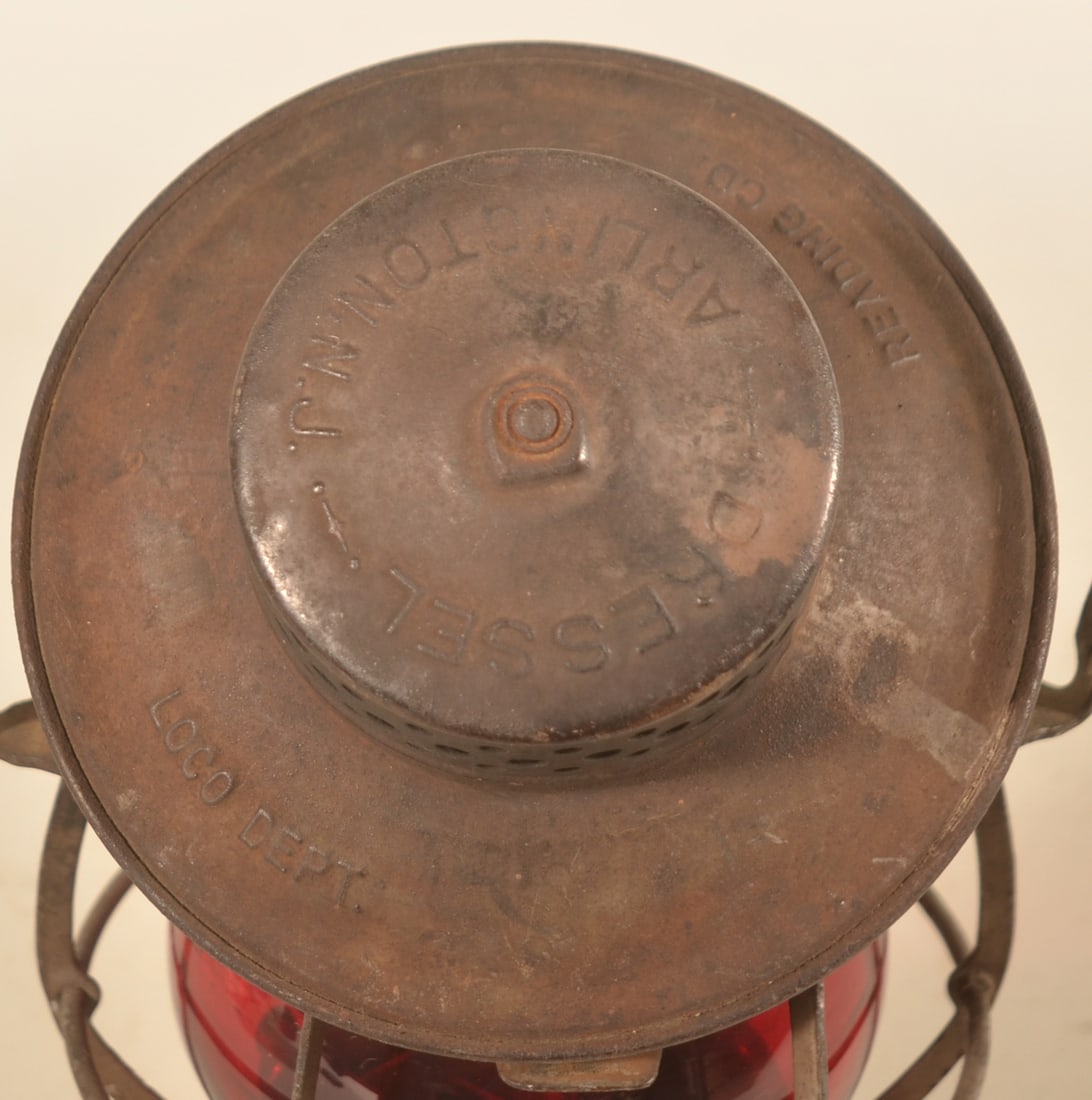 Dressel Reading Co. Ruby Globe Railroad Lantern - 5