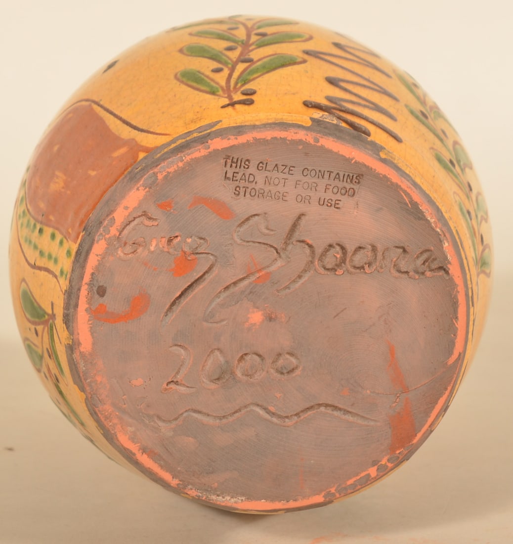 Greg Shooner Sgraffito Redware Jar - 4