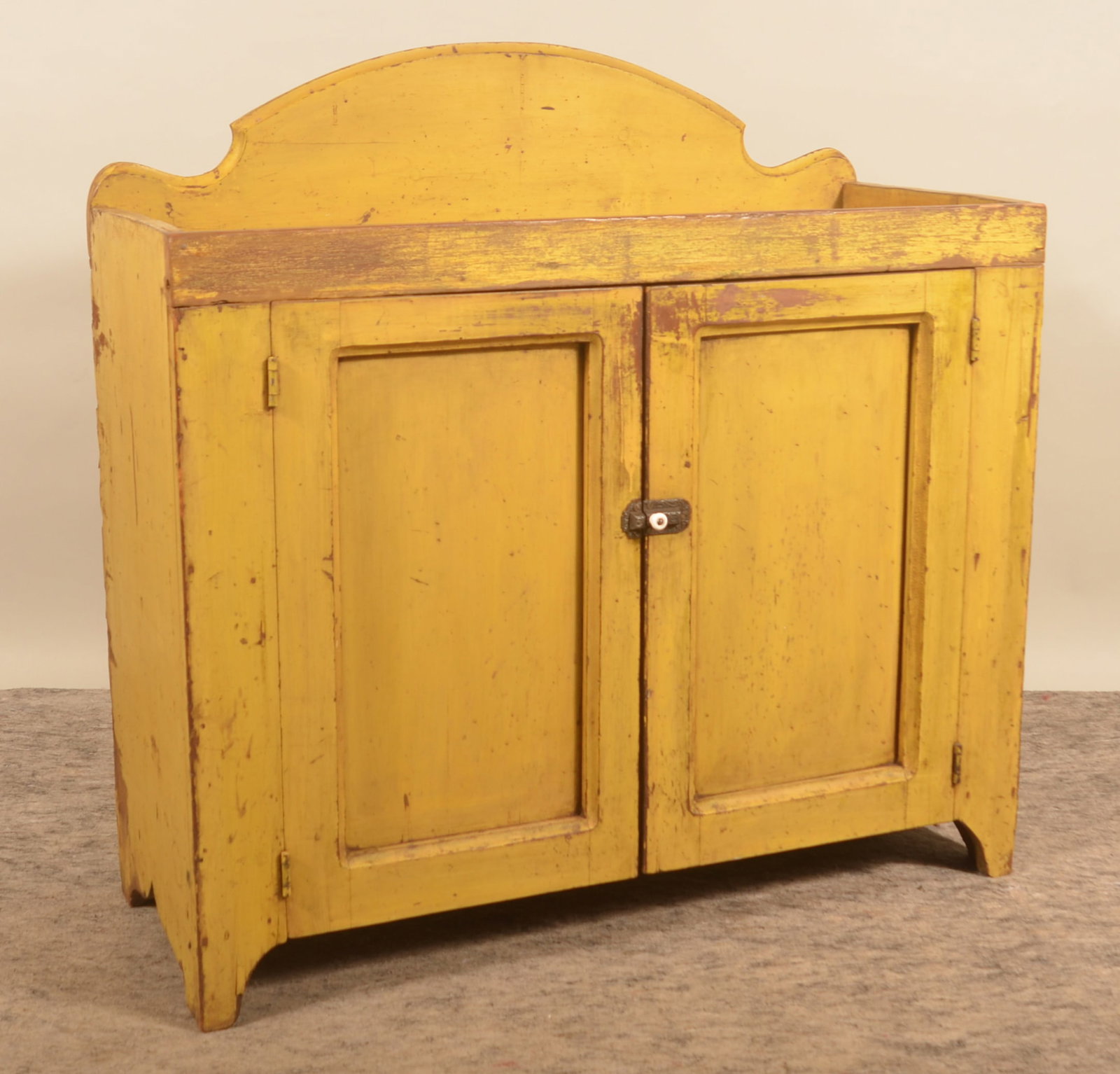 Beautiful Mustard-Painted Pennsylvania Dry Sink (1 of 6)