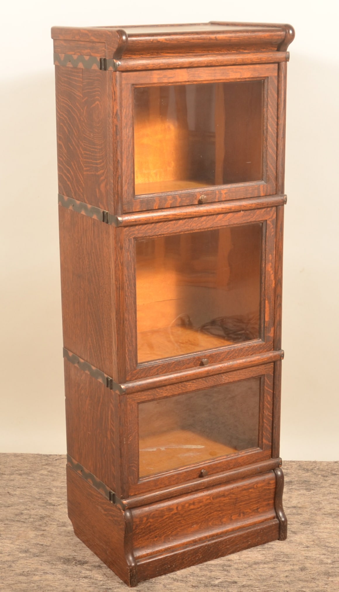 Reduced-Size Macey Oak Barrister Bookcase (1 of 11)