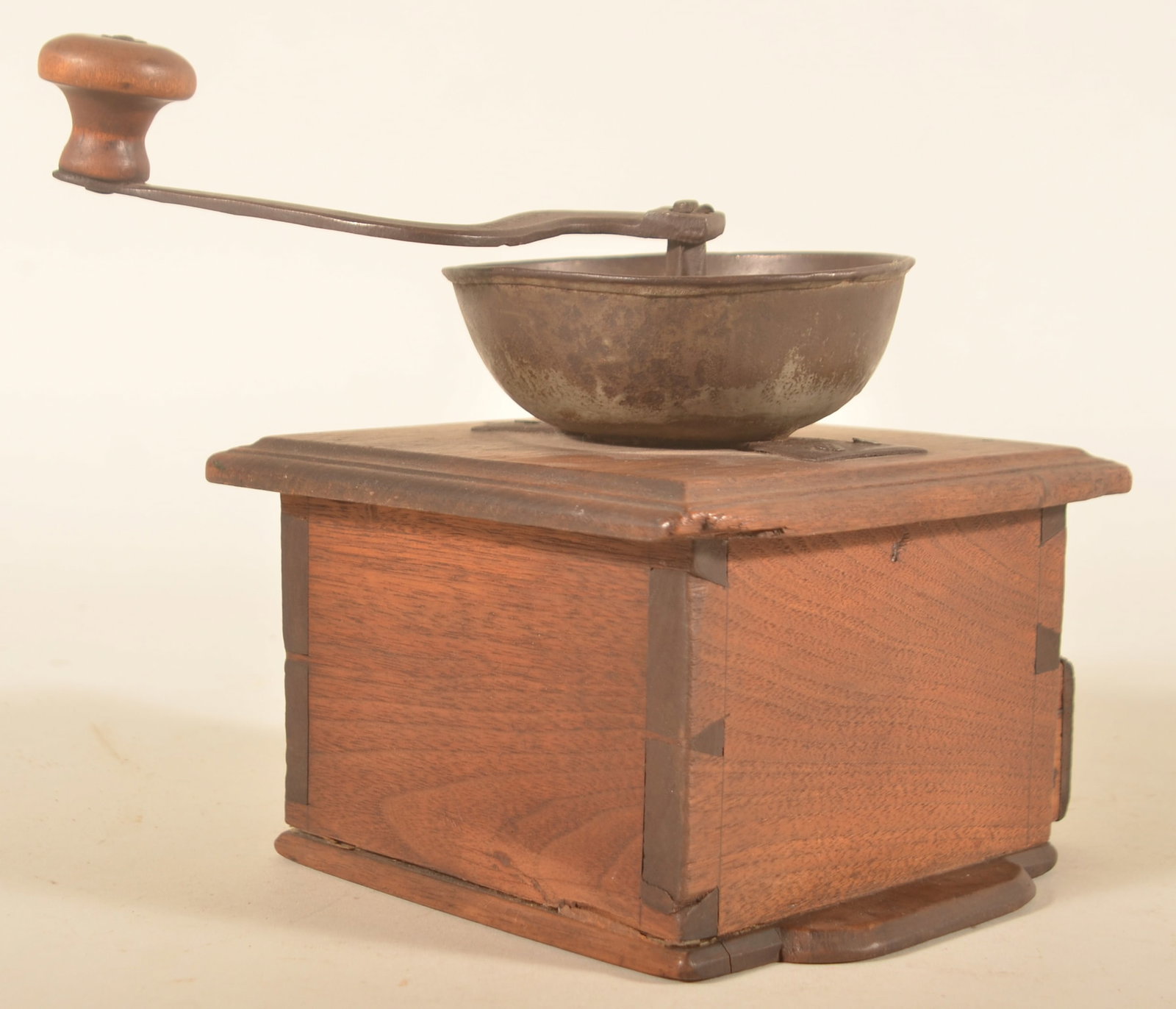 Signed & Dated Pennsylvania Walnut Coffee Grinder - 4