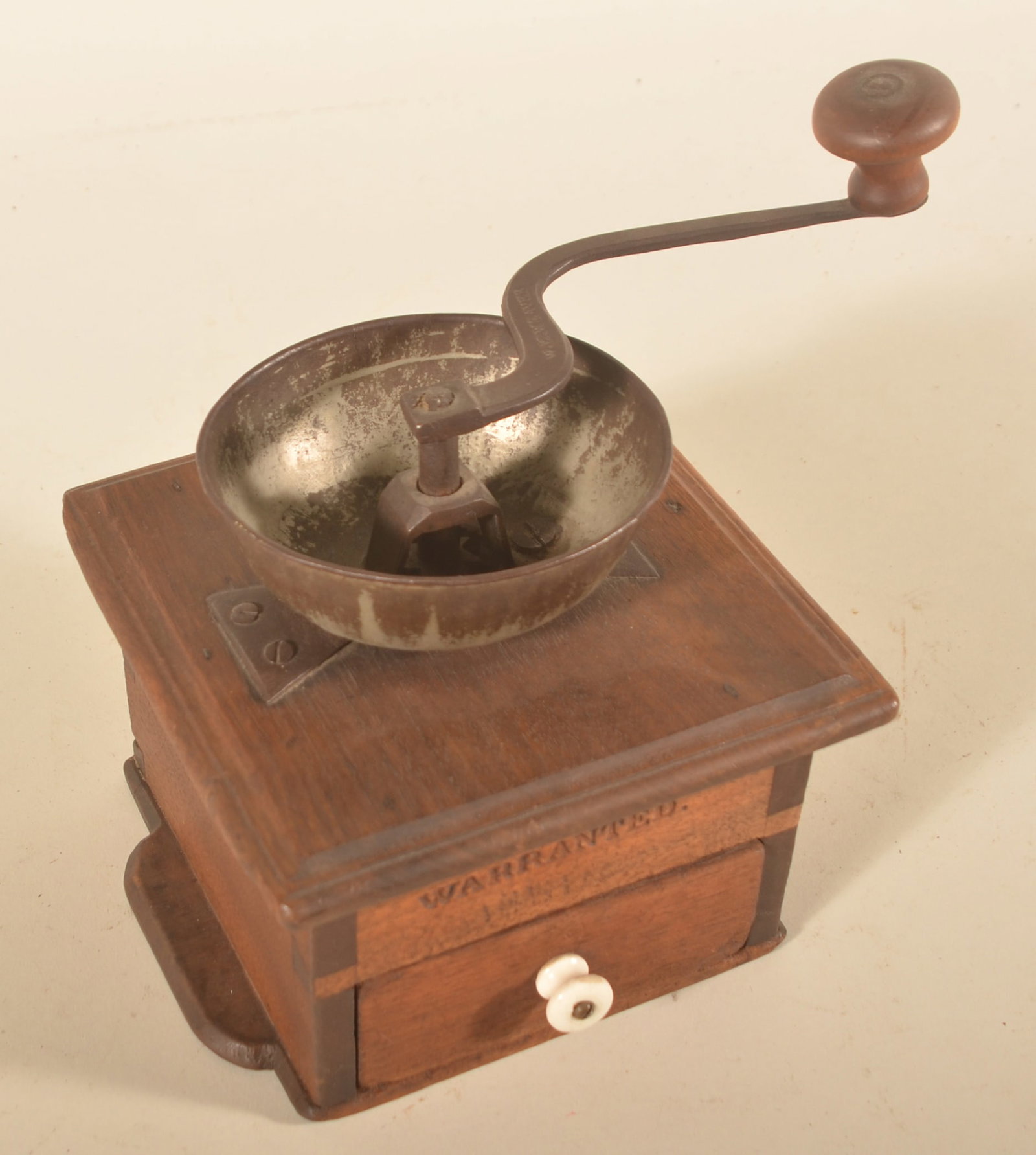 Signed & Dated Pennsylvania Walnut Coffee Grinder - 5