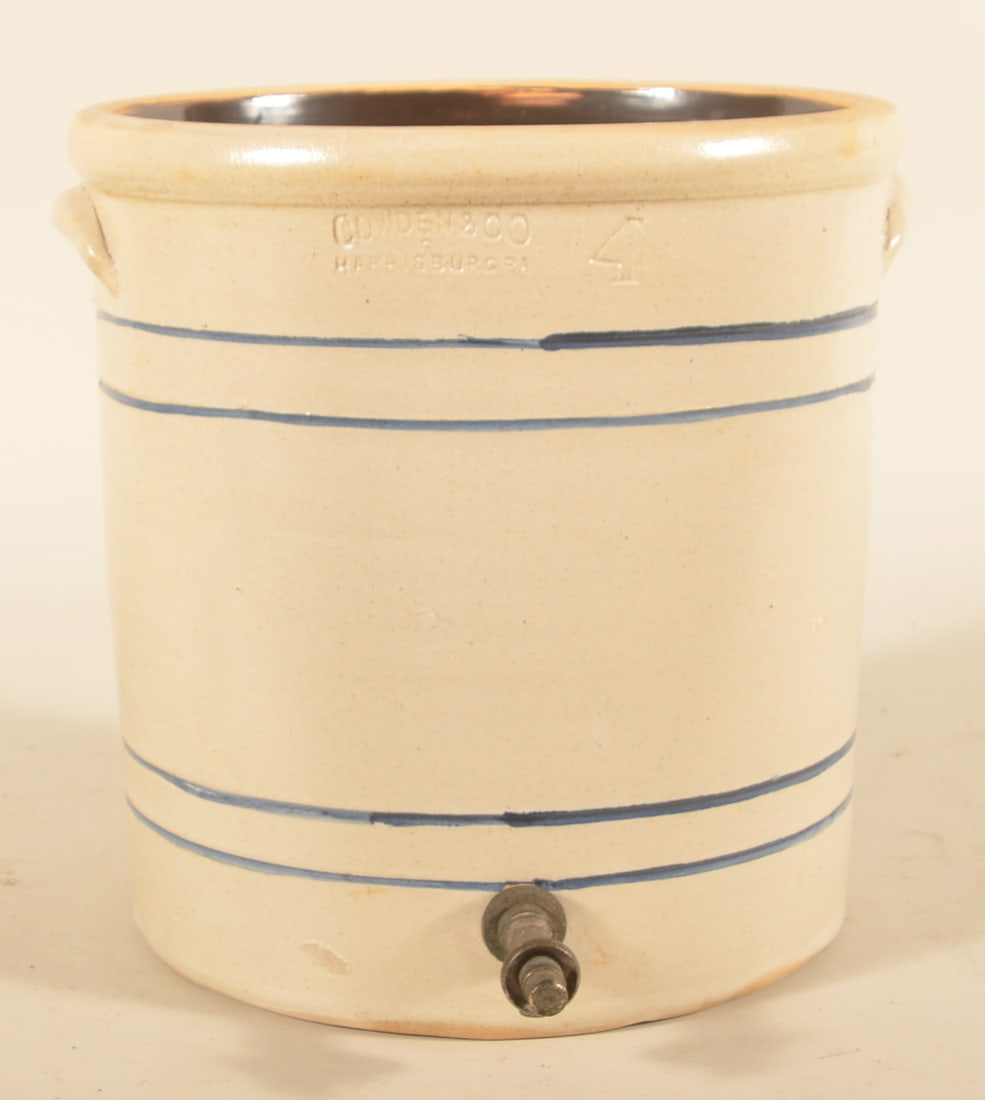 4-Gallon Cowden & Co. Stoneware Water Cooler (1 of 4)