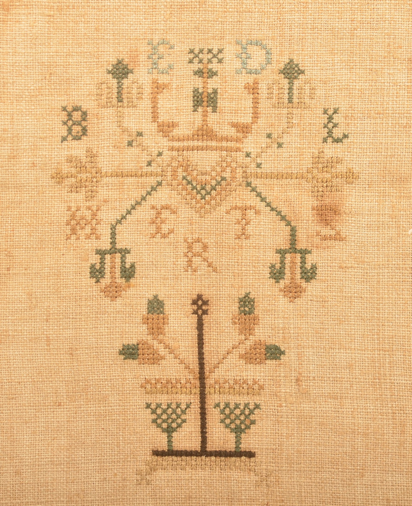 Early 1797 Needlepoint Sampler - 2