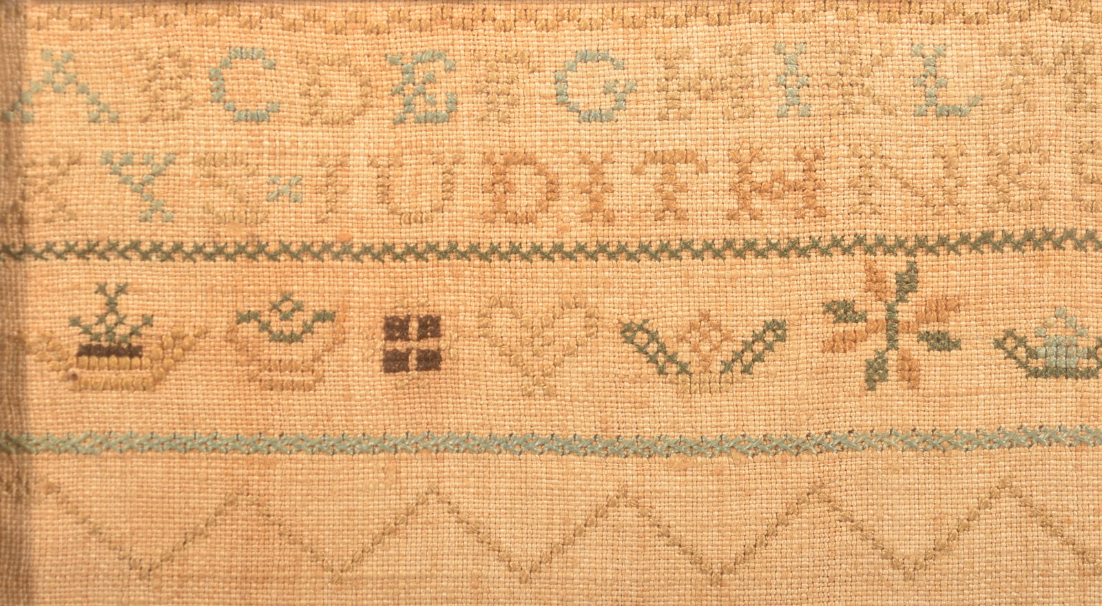Early 1797 Needlepoint Sampler - 4