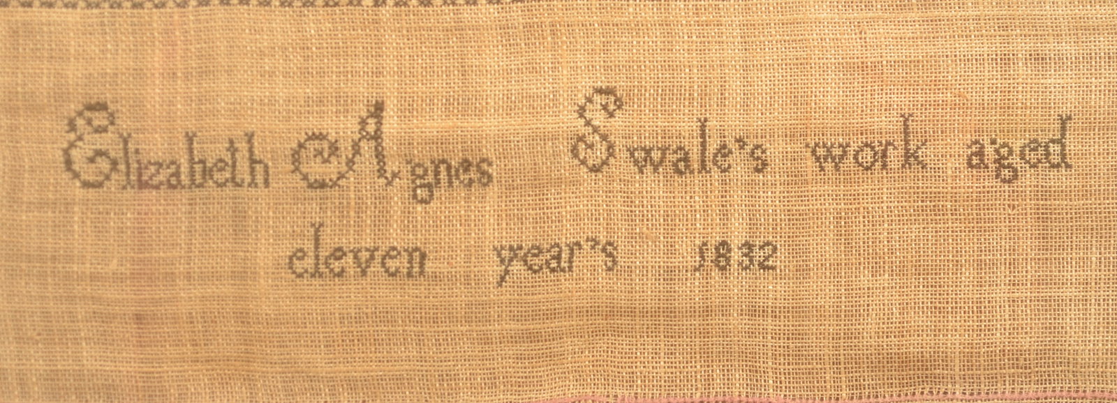 Large Vertical Format 1832 Antique Sampler - 5