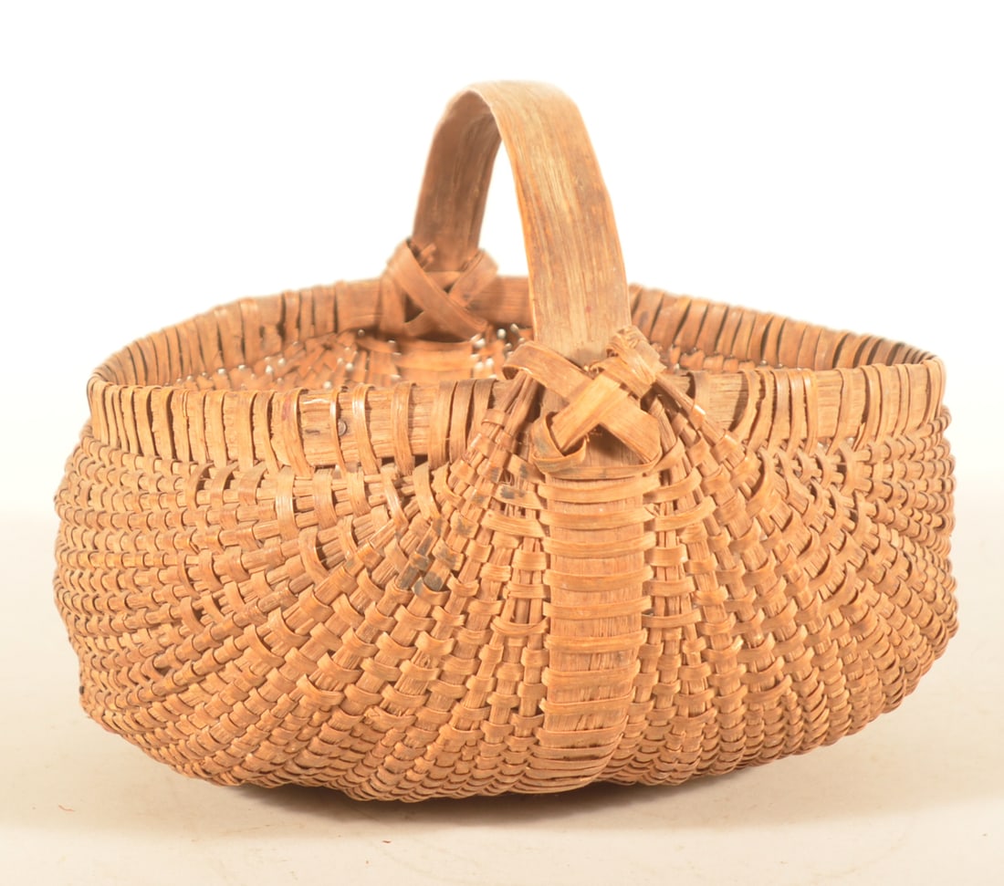 Antique Pennsylvania Splint Oak Basket (1 of 6)