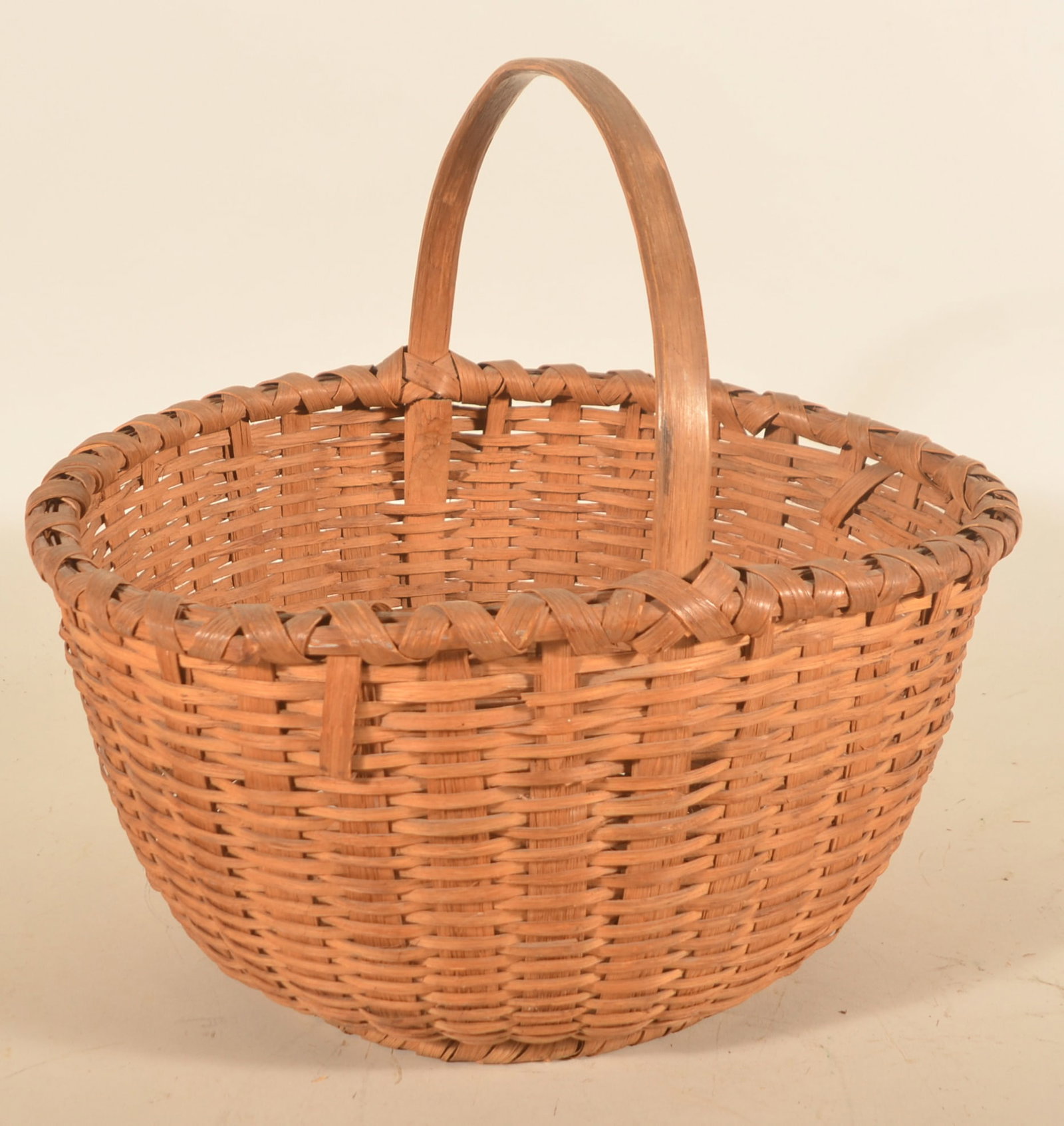 Excellent Large PA Splint Oak Basket (1 of 5)