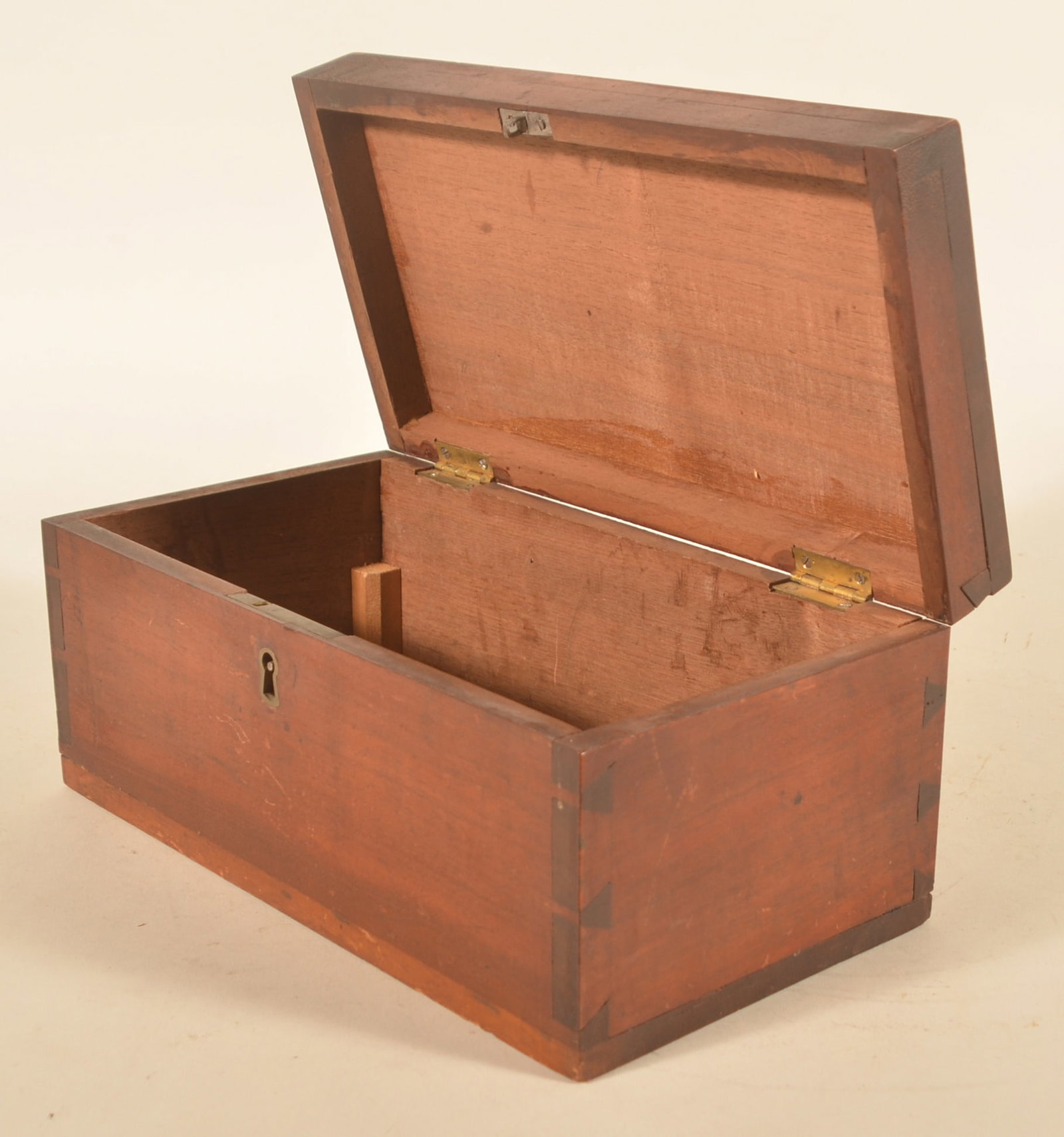 Small Dovetailed Walnut Document Box - 4