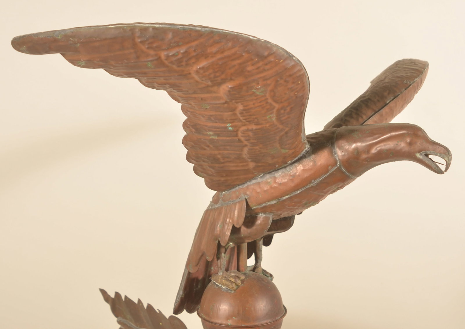 Antique Full-Bodied Copper Eagle Weathervane - 2