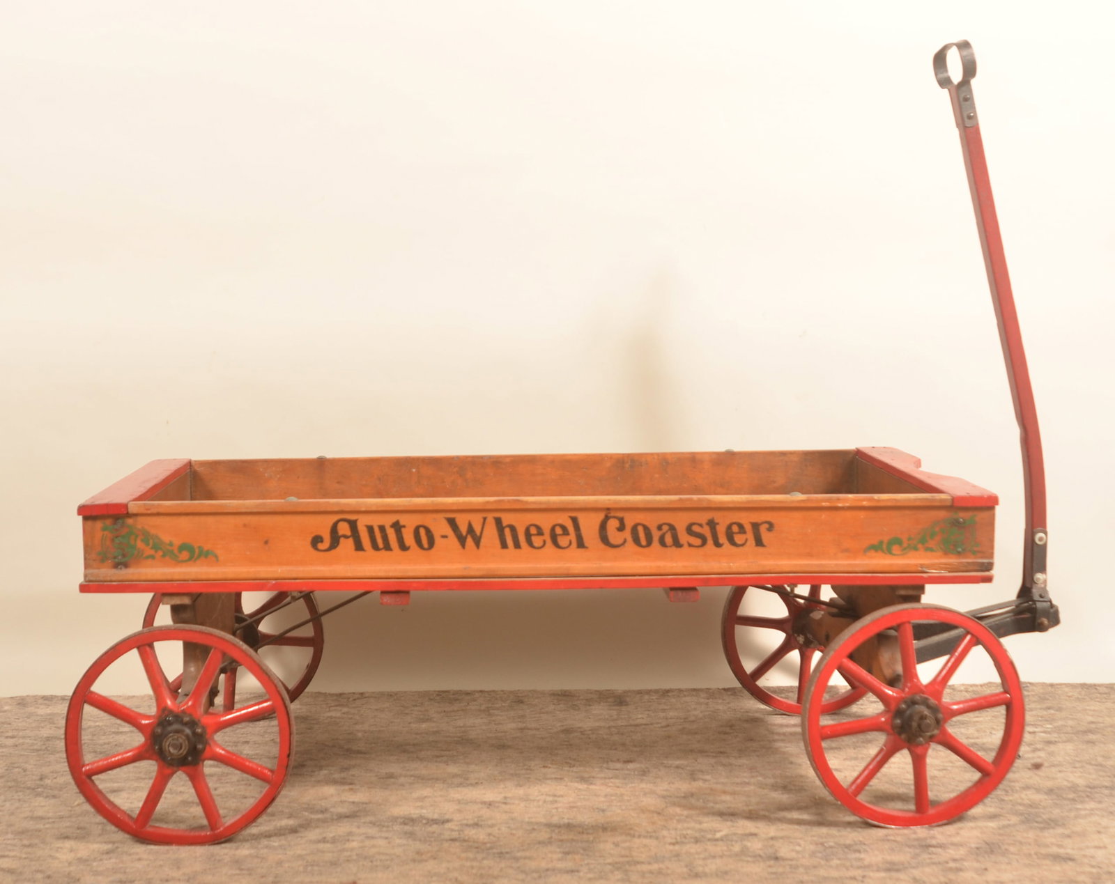 Antique "Auto-Wheel Coaster" Wood Wagon (1 of 8)