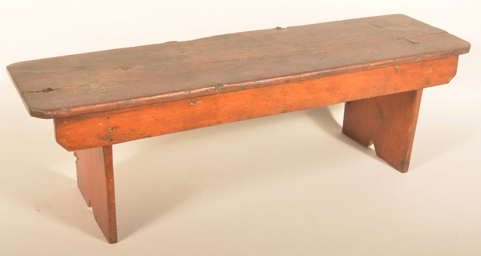 Small PA Mortised Wood Bench (1 of 4)