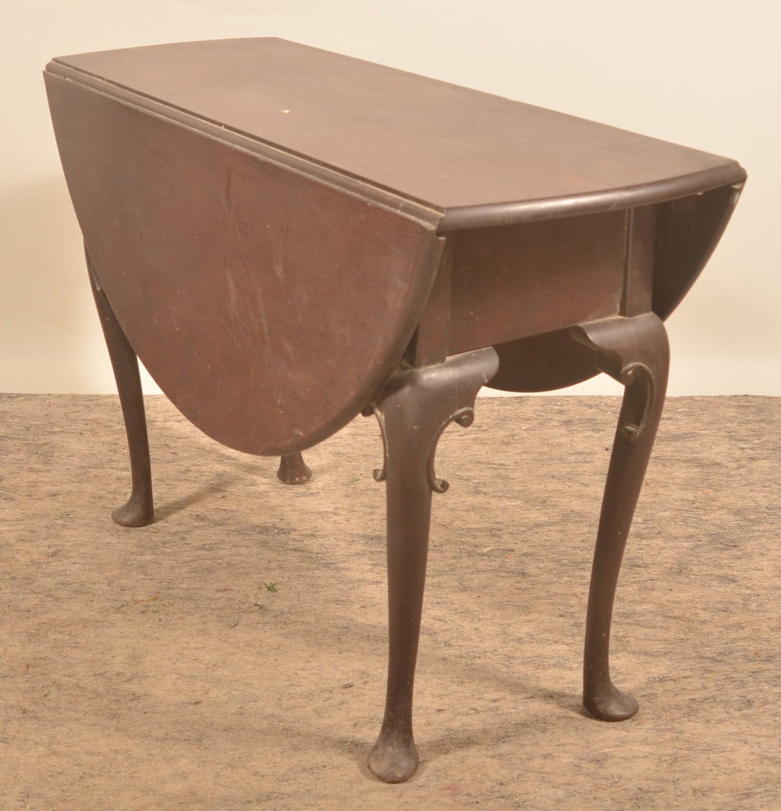 Mahogany Drop-Leaf Table - 4