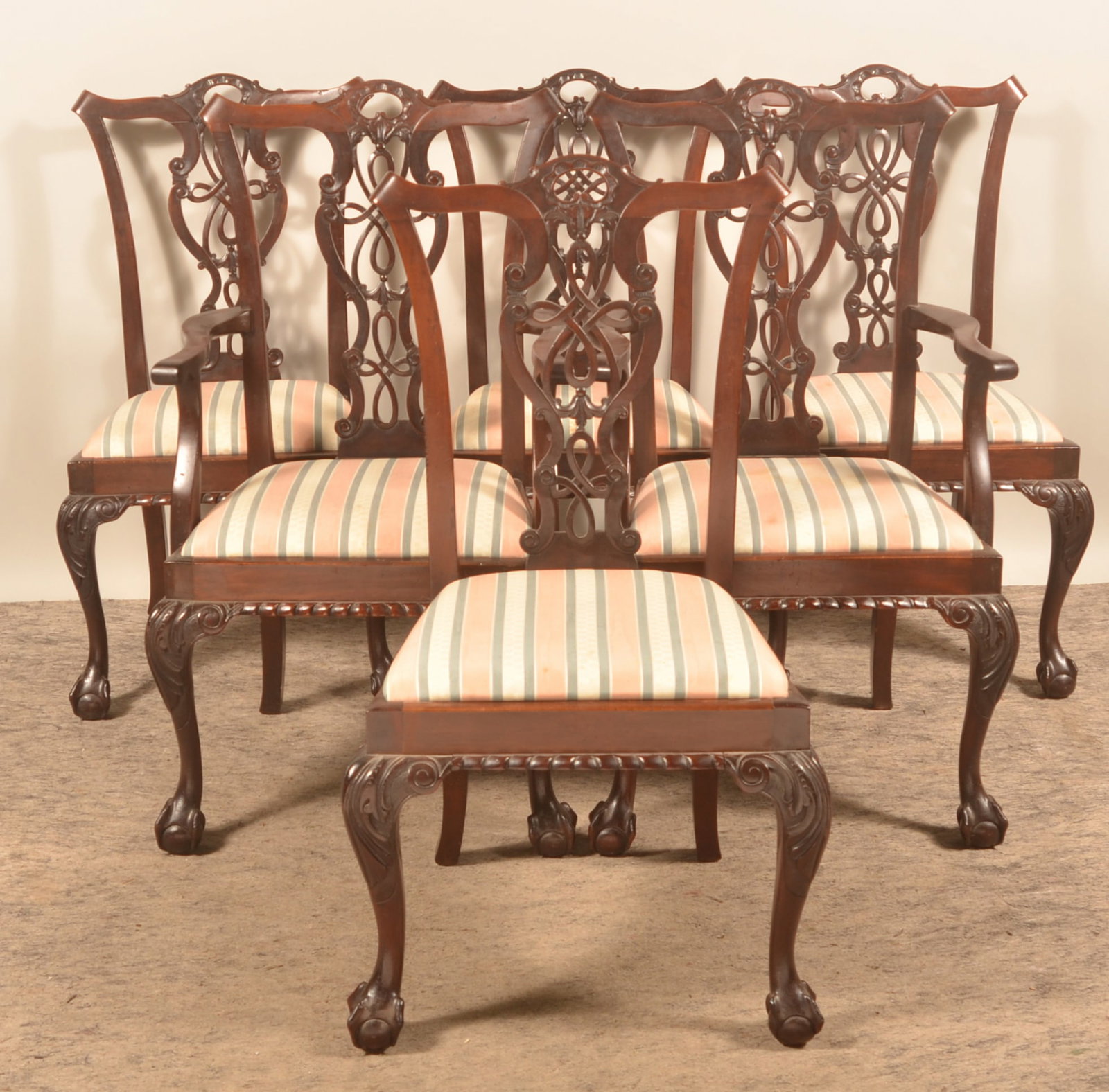 Six Chippendale Arm and Side Chairs (1 of 5)