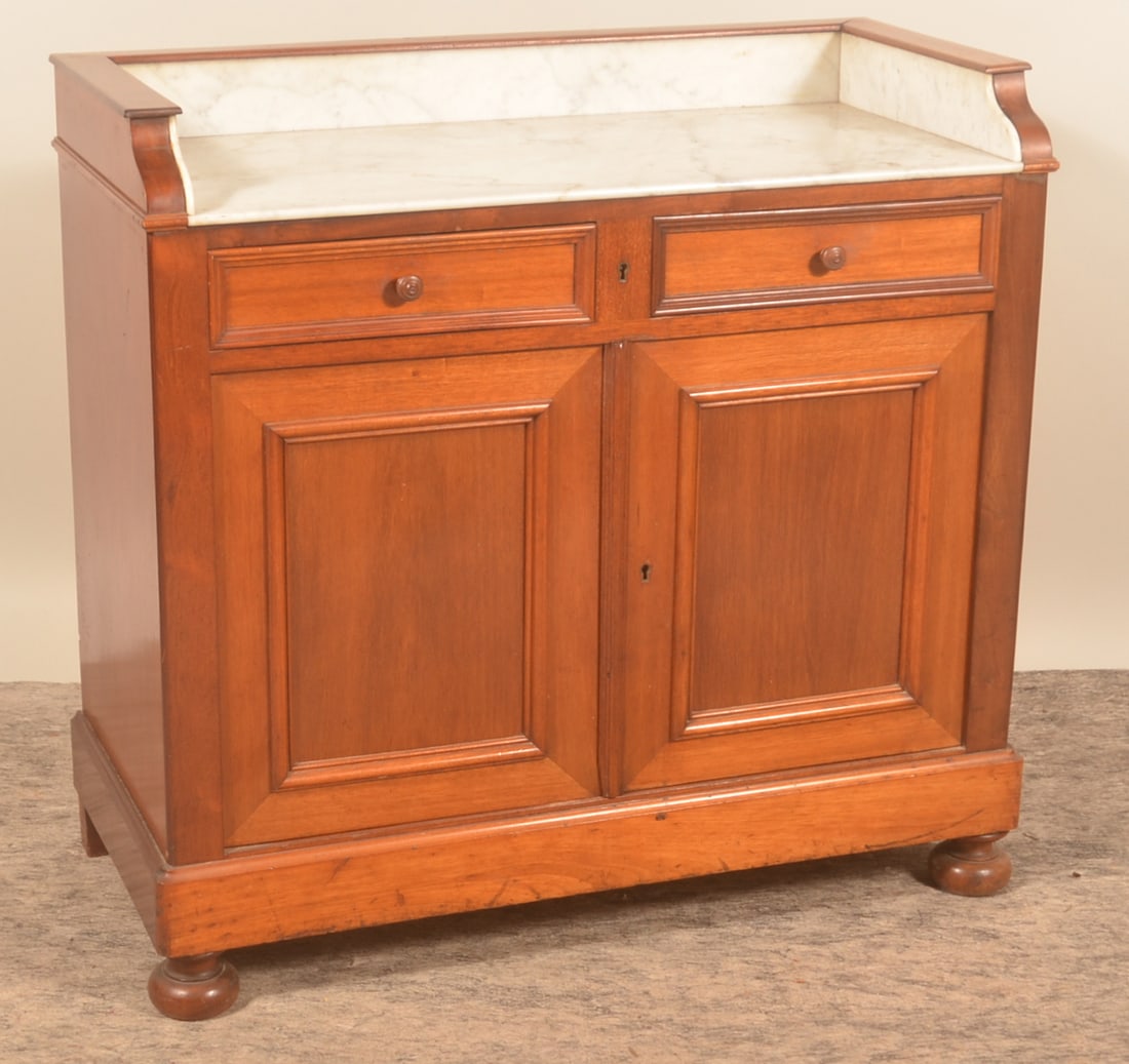 Marble-Top Cherry Dresser (1 of 7)