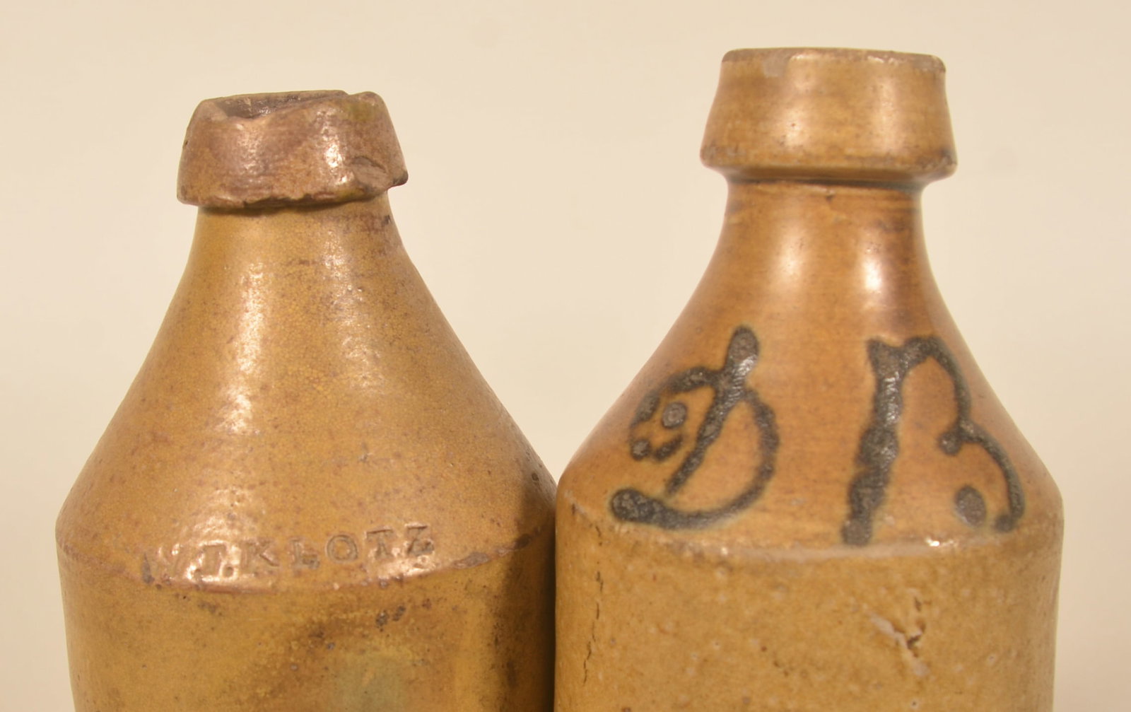 Five Antique Stoneware Beer Bottles - 2