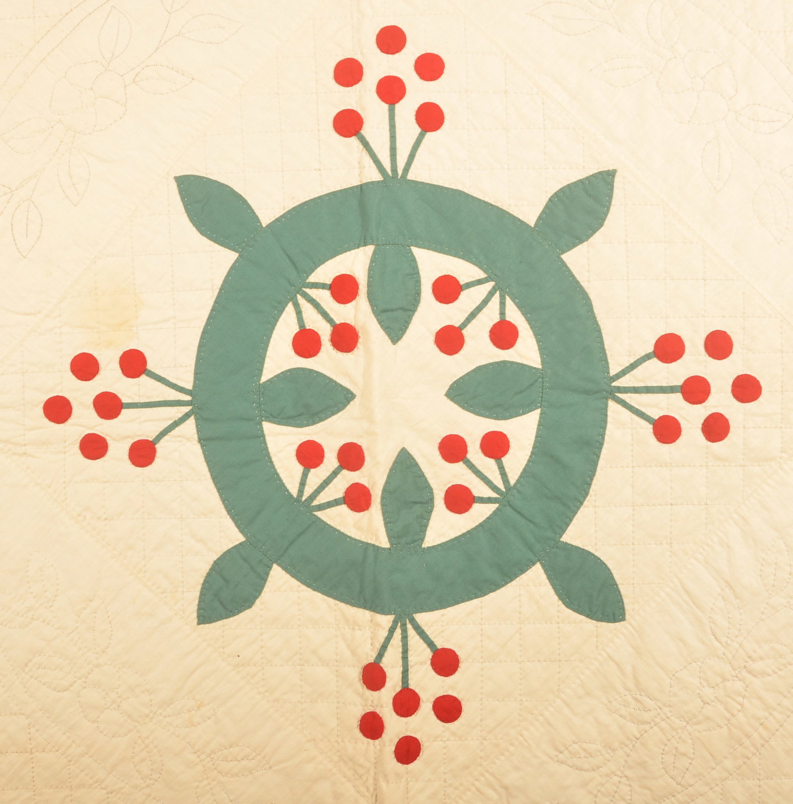 Currants & Cockscomb Pattern Applique Quilt - 2