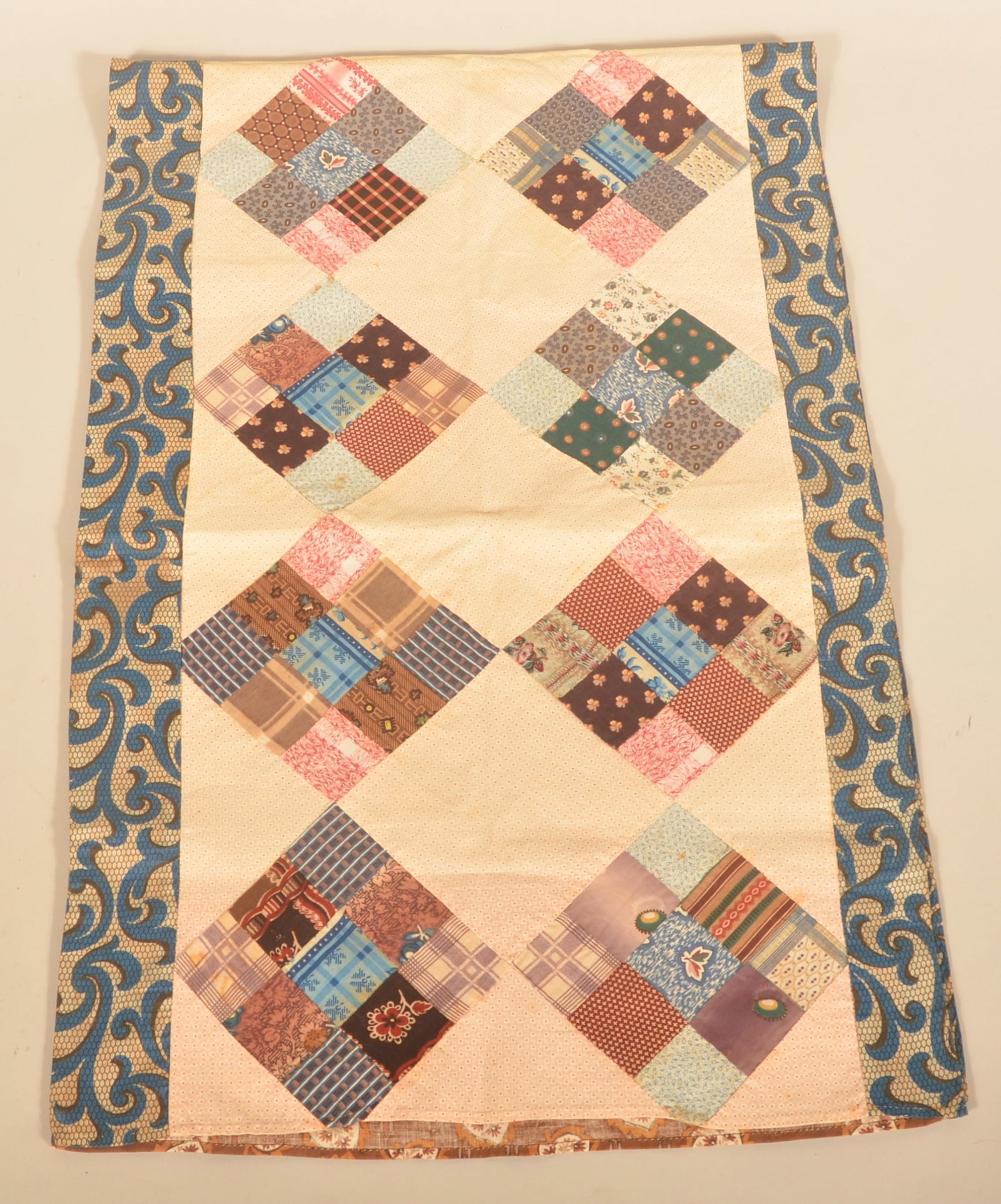 Early Pennsylvania Hand-Stitched Pillow Bolster (1 of 3)