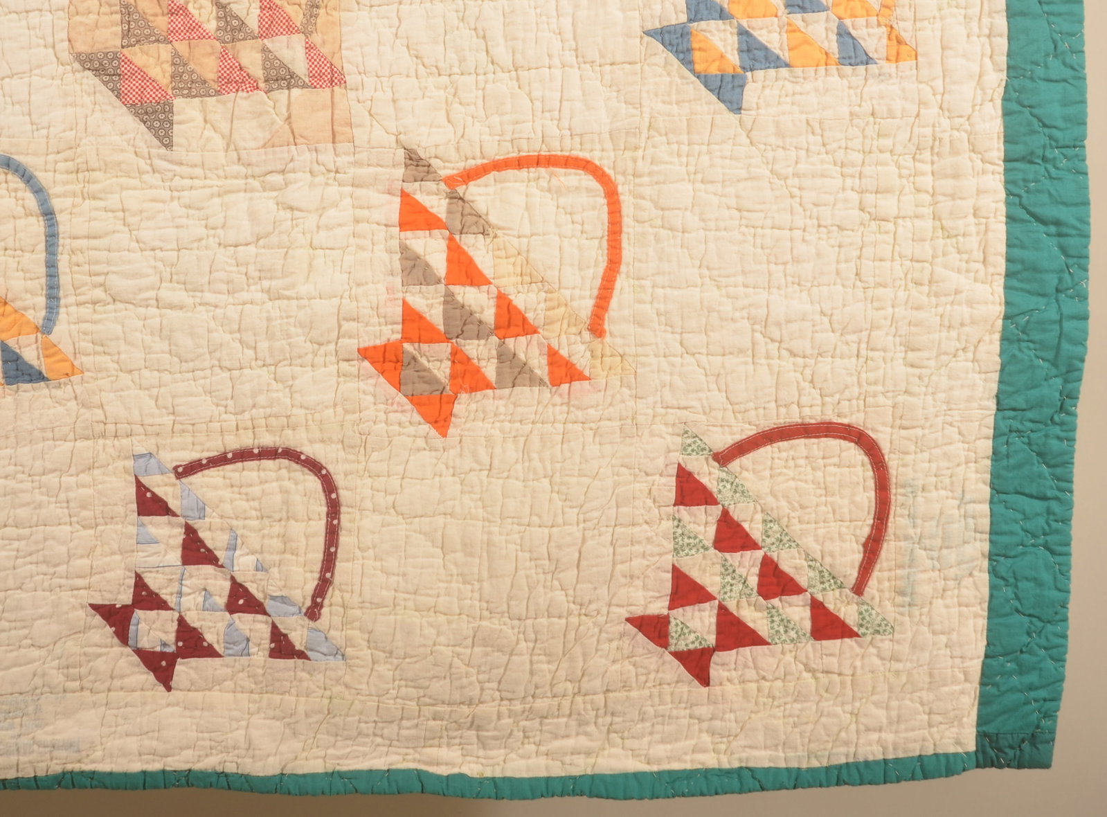 Basket Pattern Flour Sack Quilt - 3