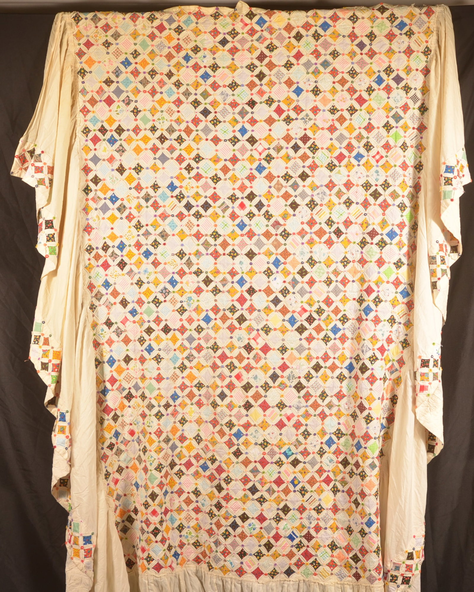 Unusual Cathedral Windows Pattern Quilt - 2