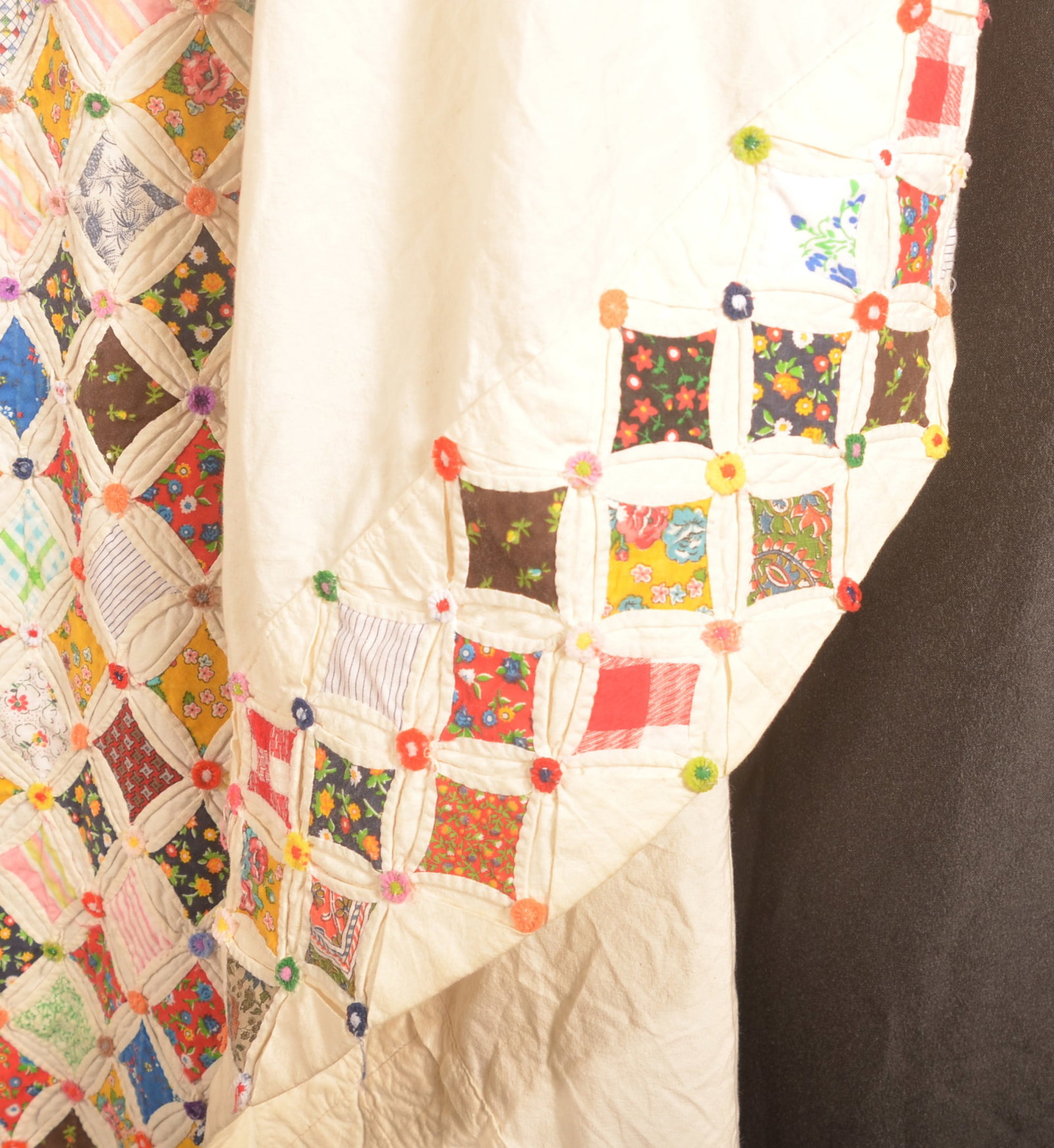 Unusual Cathedral Windows Pattern Quilt - 4