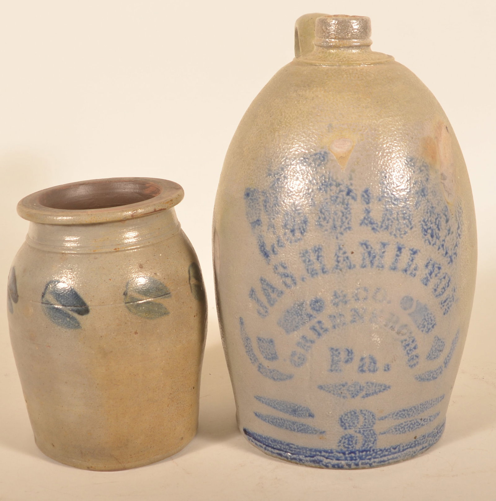 G & A Black Somerset, PA Crock & Hamilton Jug (1 of 5)
