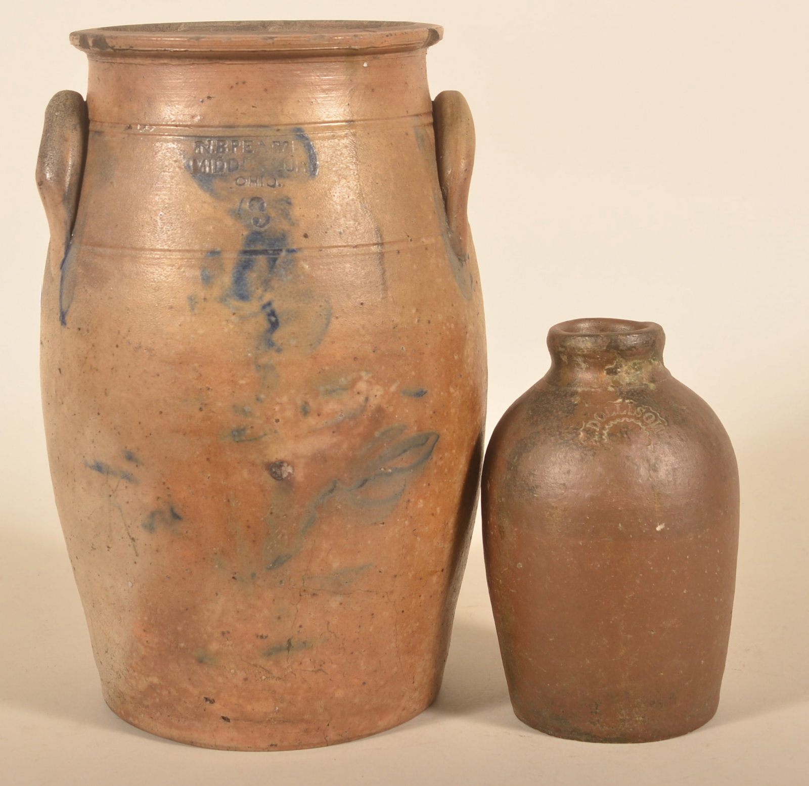 Two Impressed Ohio Stoneware Crocks (1 of 6)