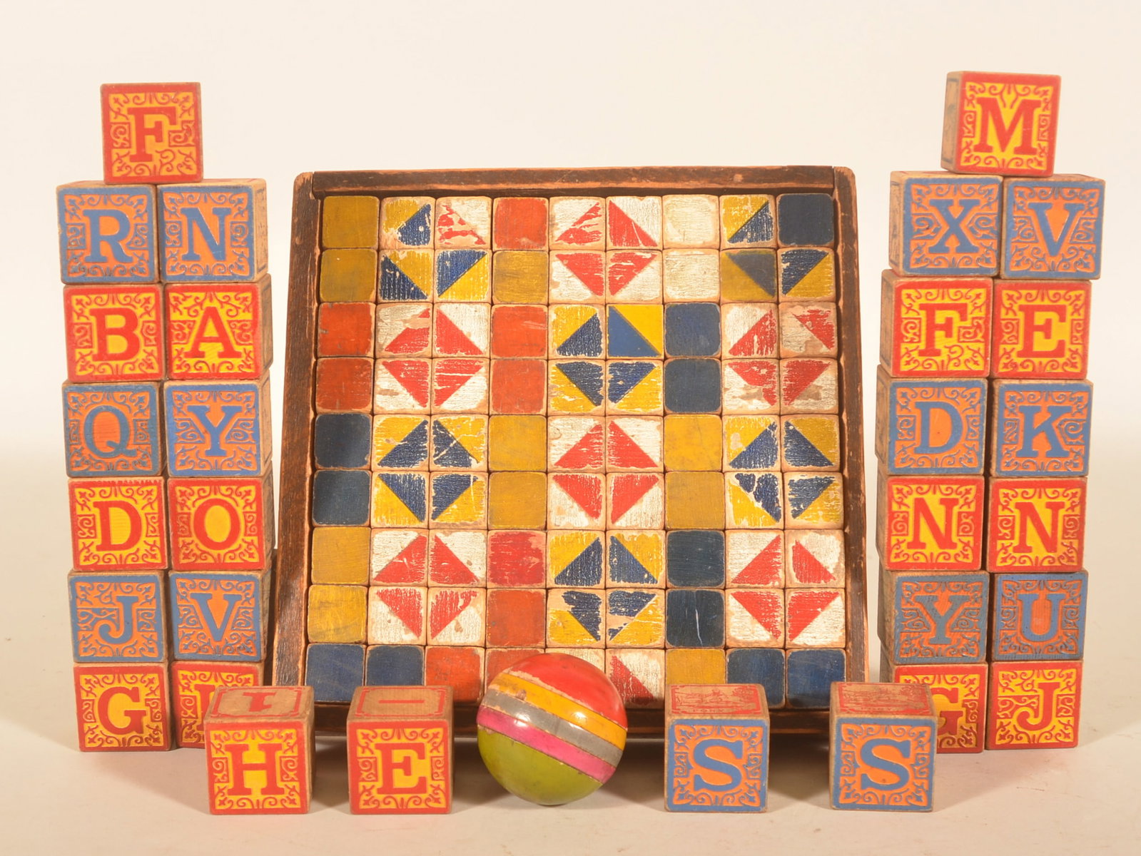 Antique Children's Spelling & Design Blocks (1 of 3)