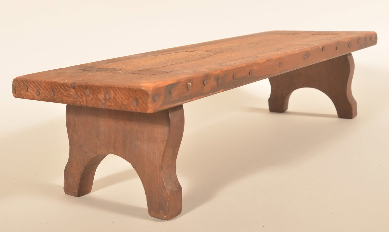 Splay-Legged Antique Walnut Stool (1 of 3)