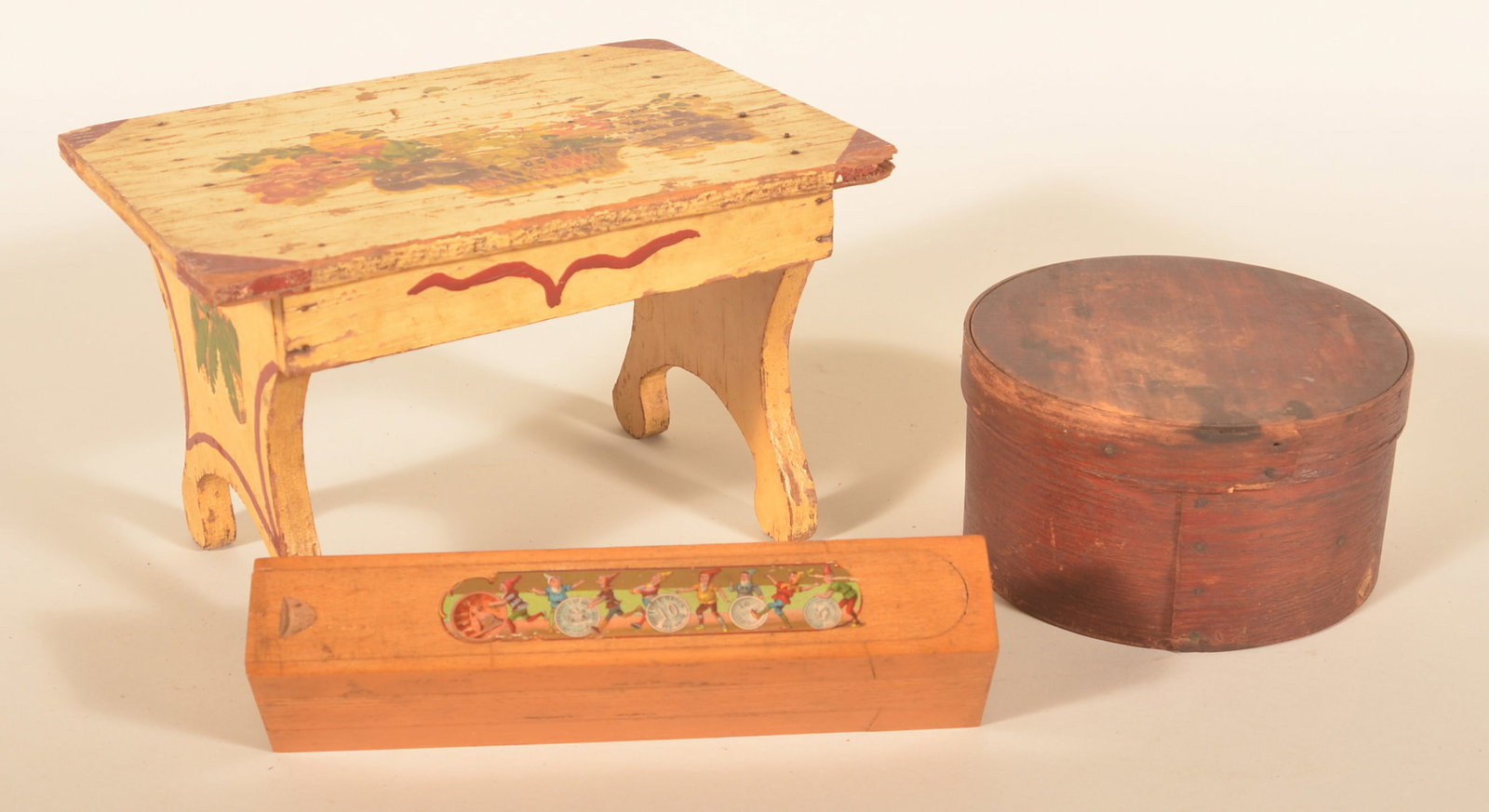 Painted Red Pantry Spice Box & Primitives (1 of 4)