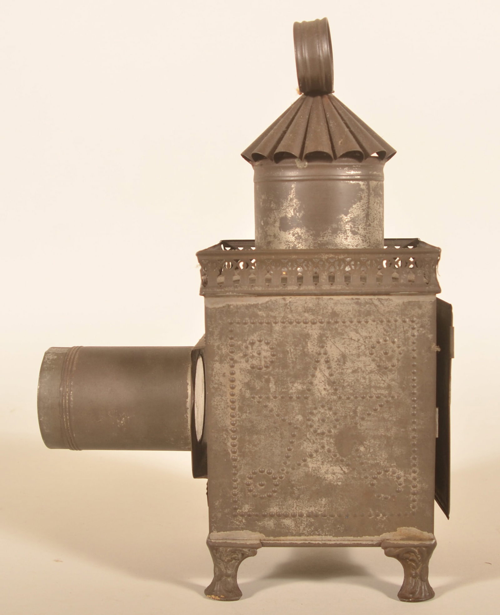 Antique Tin Lapierre Magic Lantern - 2