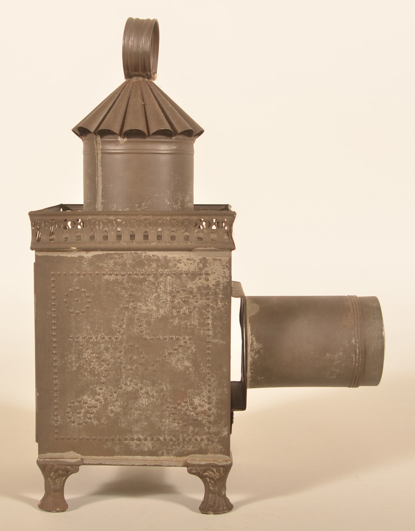 Antique Tin Lapierre Magic Lantern - 4