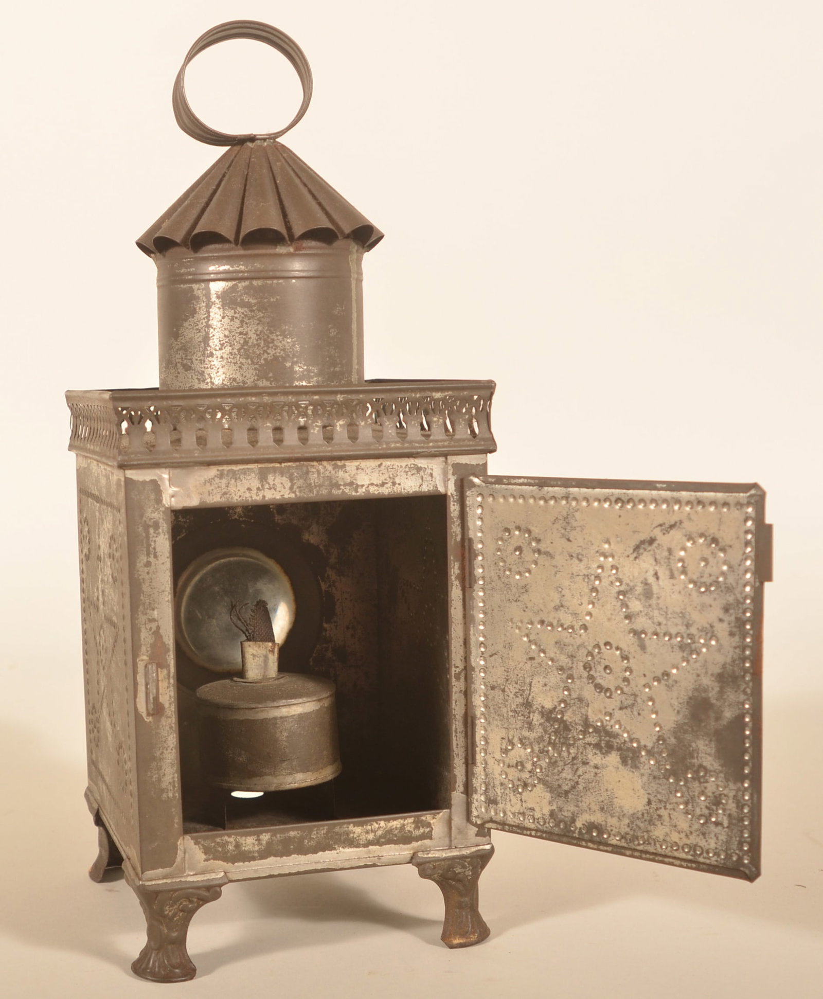Antique Tin Lapierre Magic Lantern - 5