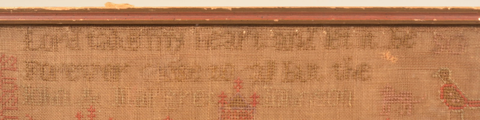 Antique Needlework "Hannah Johnson's" Sampler - 4