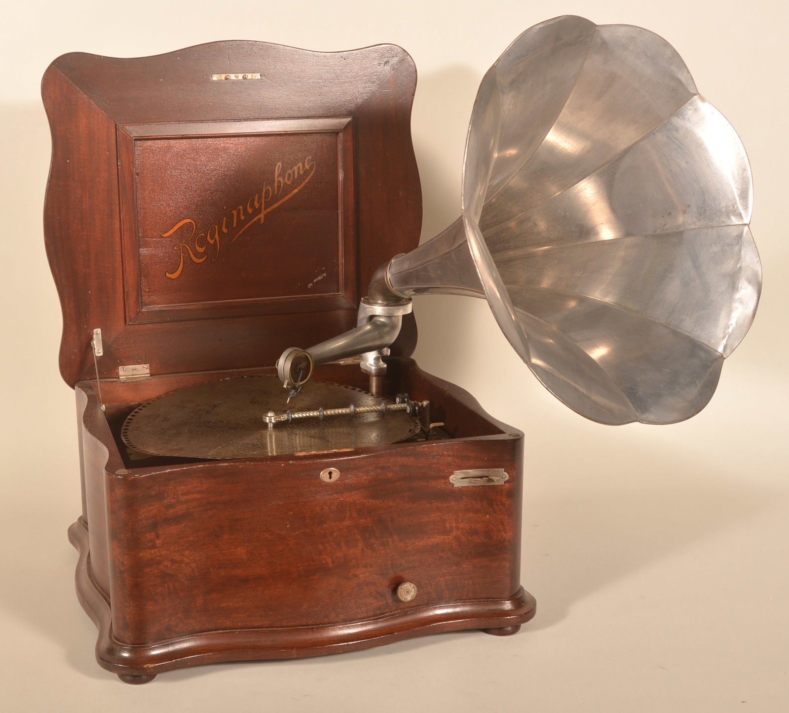 Reginaphone Serpentine Music Box w/ Phonograph (1 of 7)