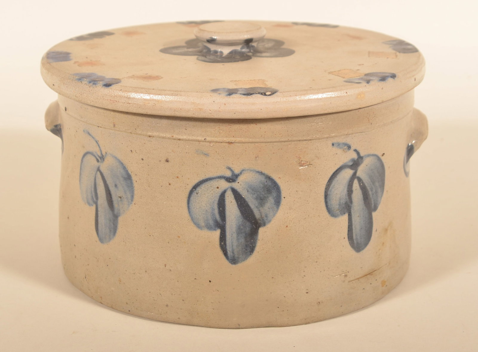 Peter Hermann Cobalt-Decorated Butter Crock & Lid (1 of 5)
