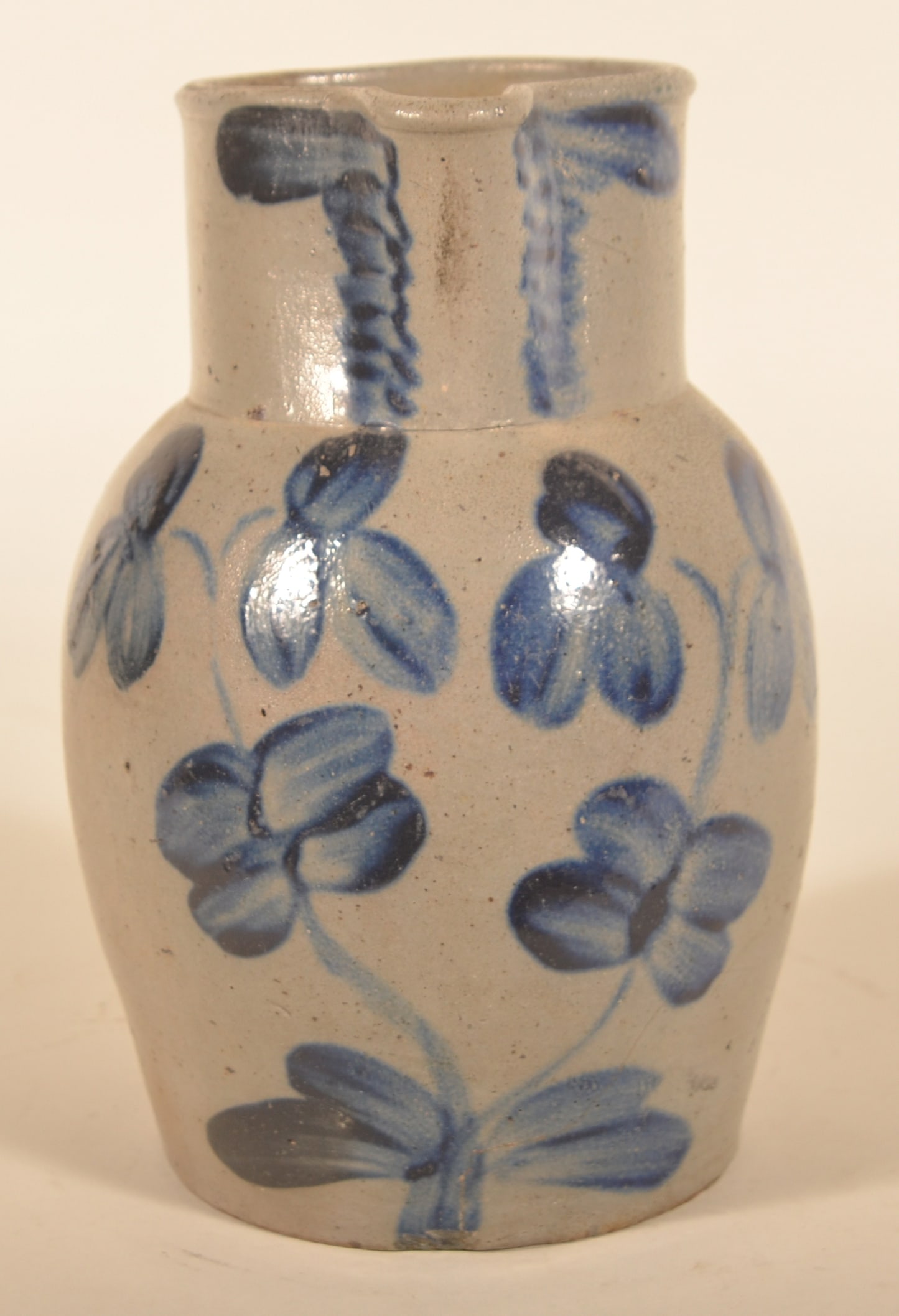 Freehand-Decorated Baltimore MD Stoneware Pitcher (1 of 6)