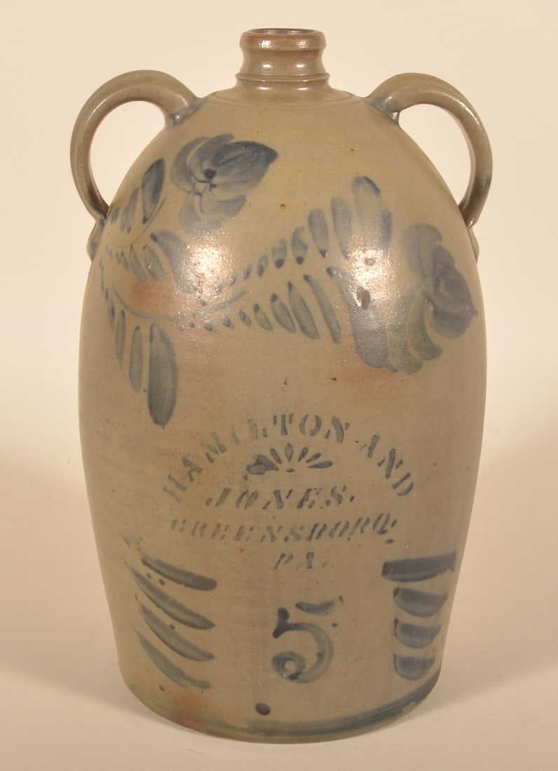 Double Handle 5-Gal. Hamilton & Jones Jug (1 of 4)