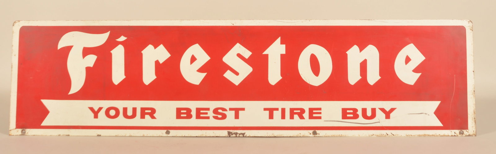 Firestone Double-Sided Tin Advertising Tire Sign (1 of 5)