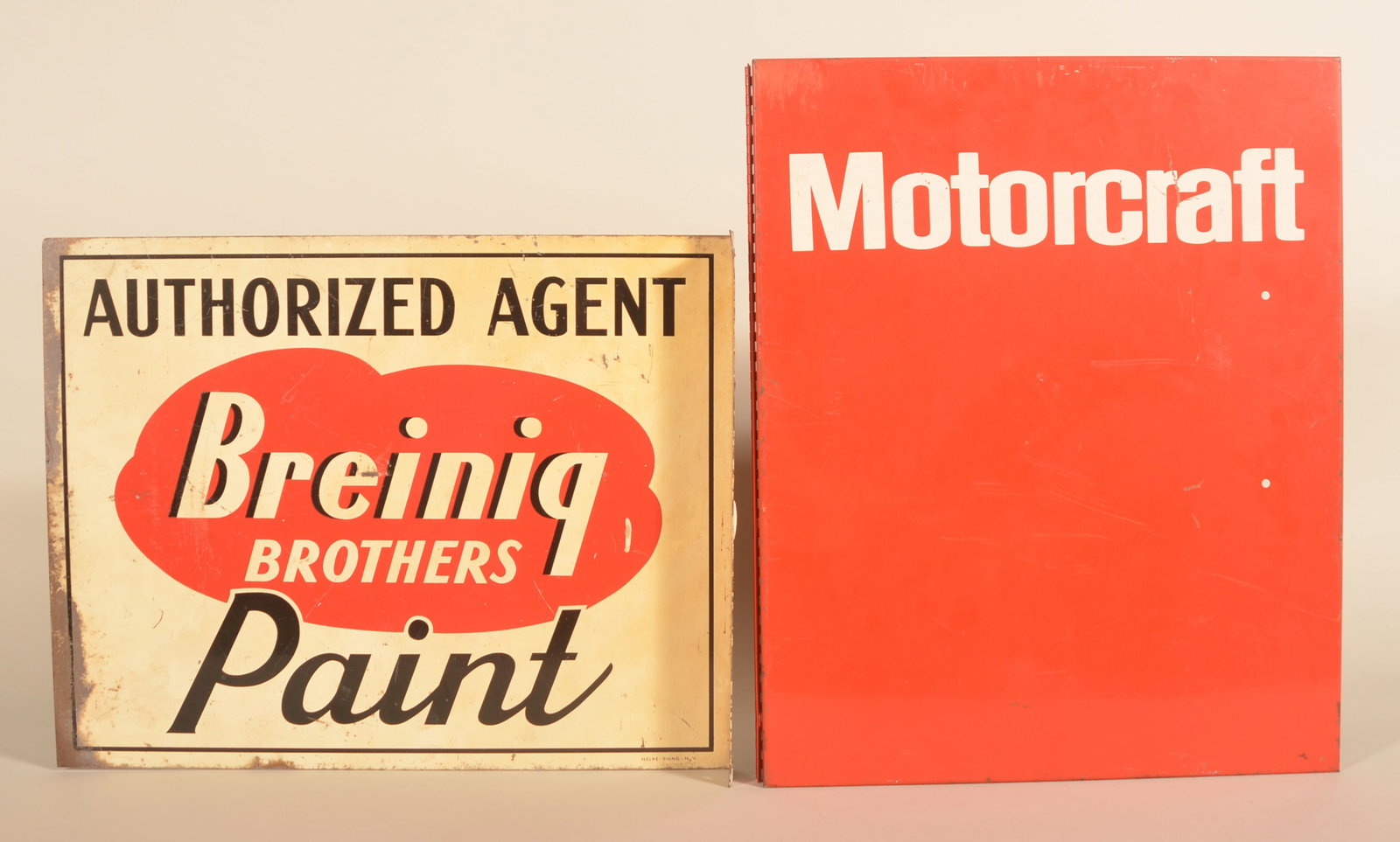 Breinig Flange Paint Sign & Motorcraft Sign (1 of 6)
