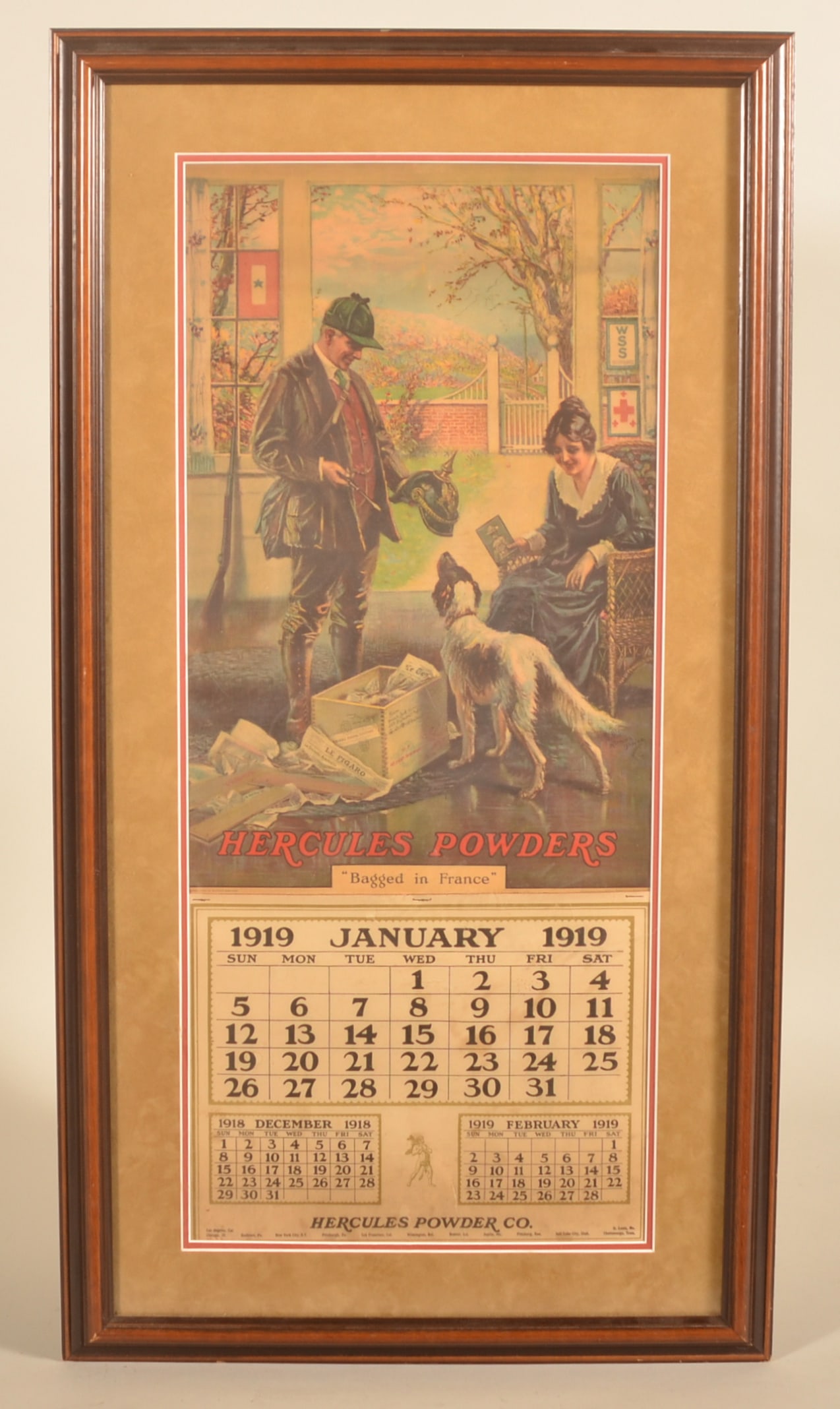Hercules Gun Powders WWI Advertising Calendar (1 of 3)