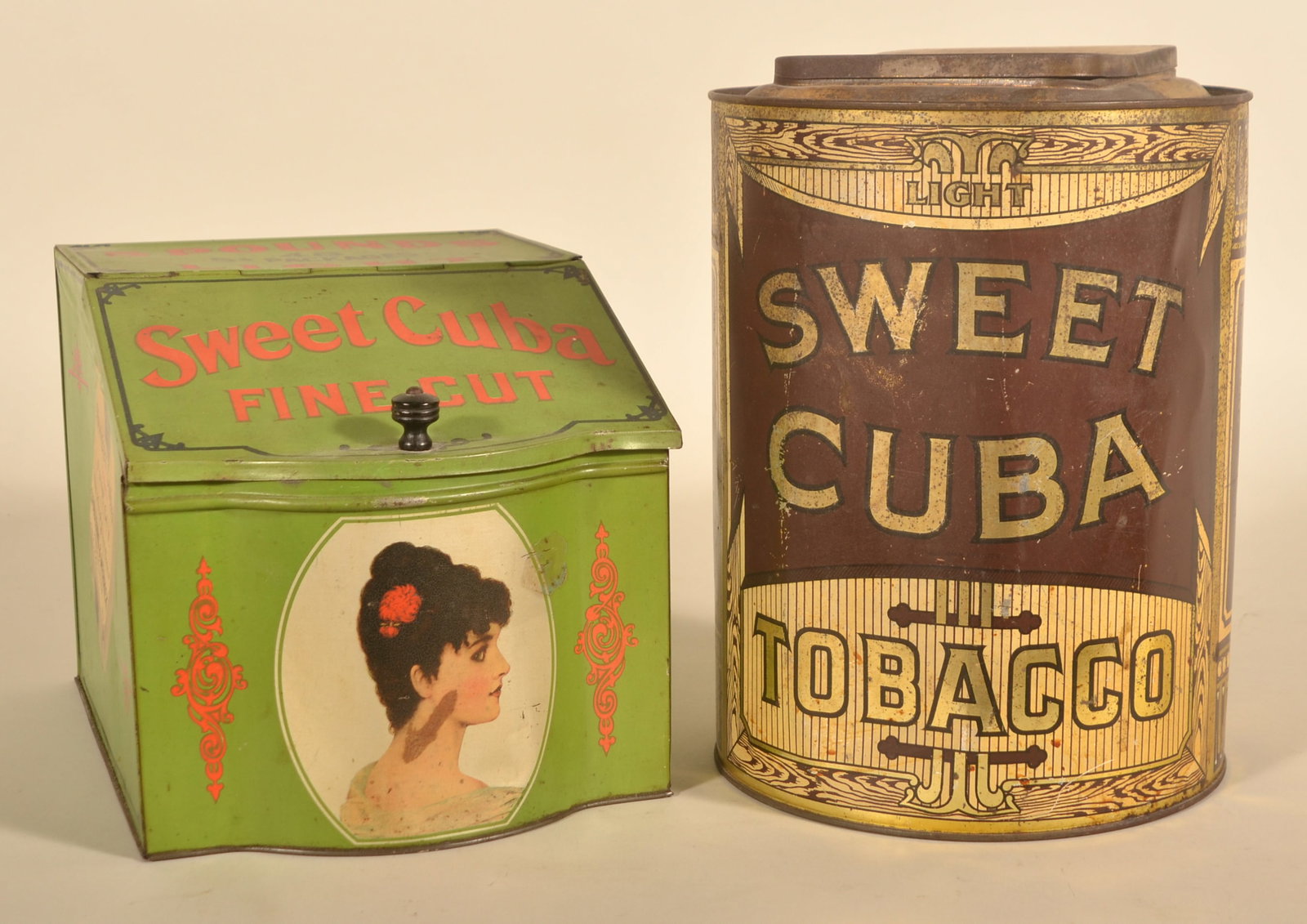 Two Cuba Chewing Tobacco Store Tins (1 of 6)