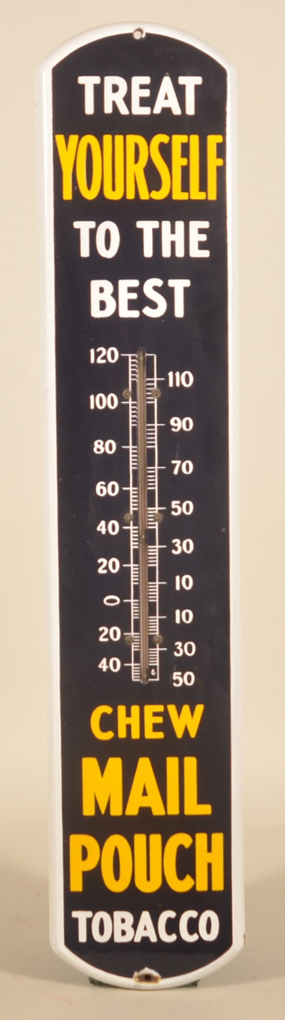 39" Porcelain Chew Mail Pouch Tobacco Thermometer (1 of 5)