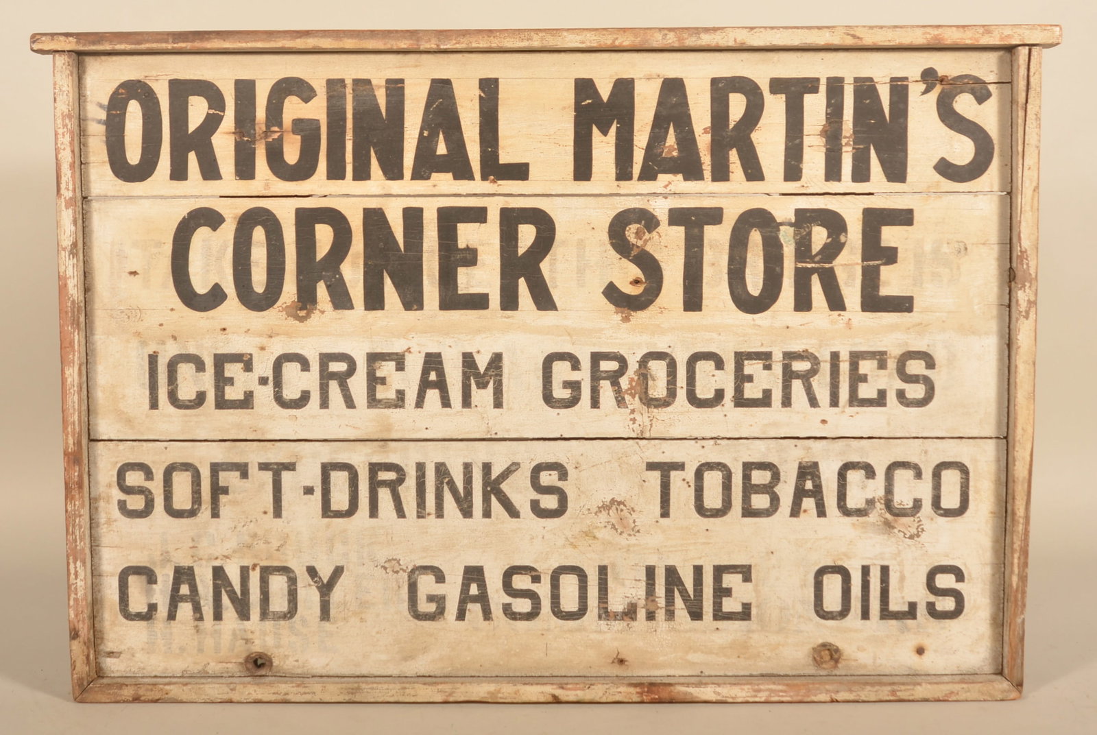 "Martin's Corner Store" Gas/Oil/Tobacco Trade Sign (1 of 5)