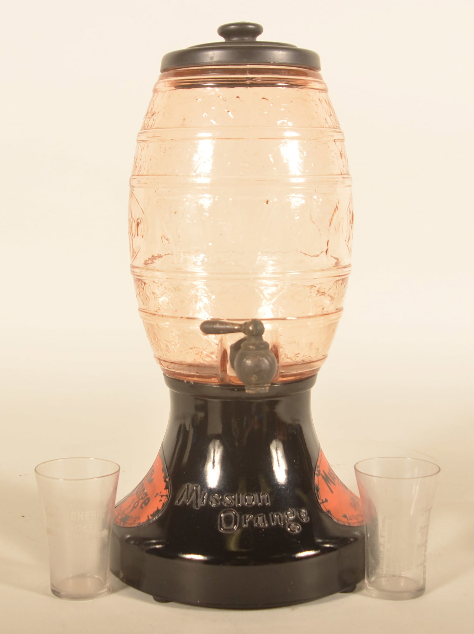 Mission Orange Glass Body Syrup Dispenser (1 of 8)