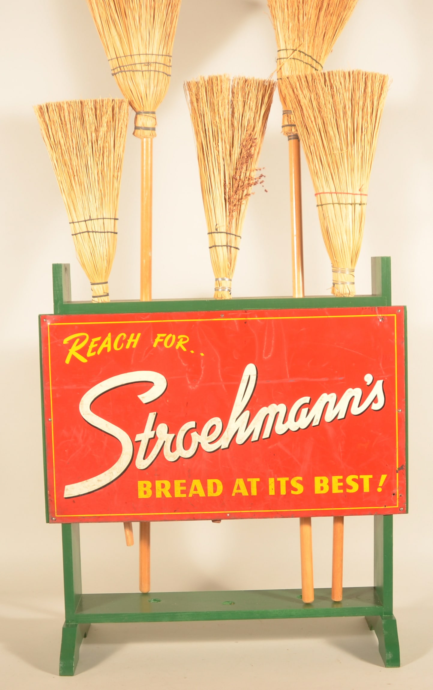 Stroehmann's Bread Tin Front Broom Display (1 of 3)