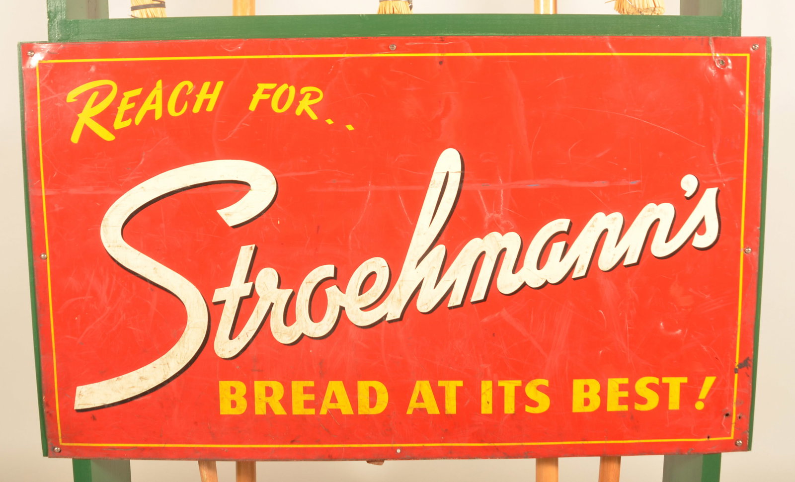 Stroehmann's Bread Tin Front Broom Display - 2